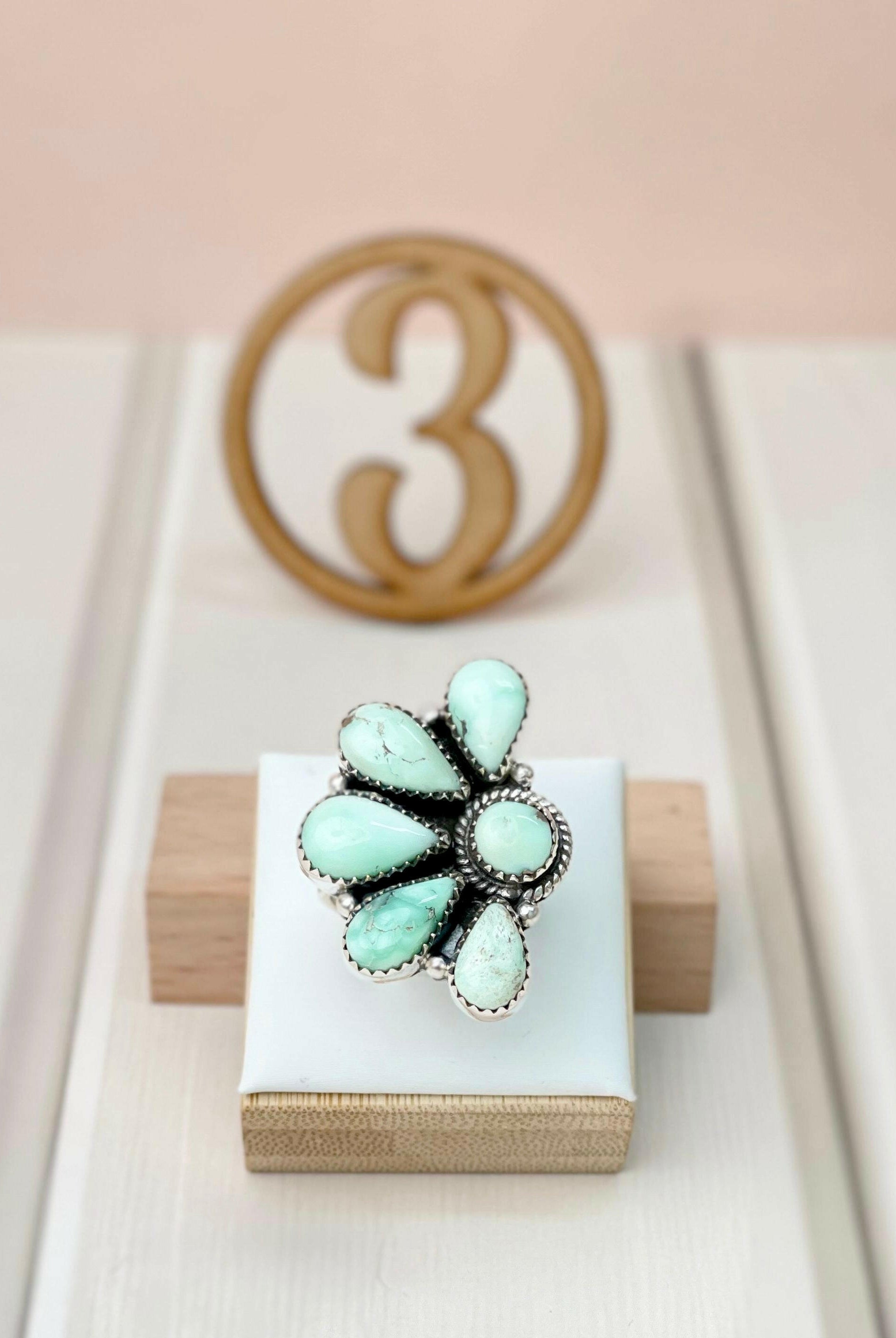 Paloma Half Cluster Rings-Rings-Krush Kandy, Women's Online Fashion Boutique Located in Phoenix, Arizona (Scottsdale Area)