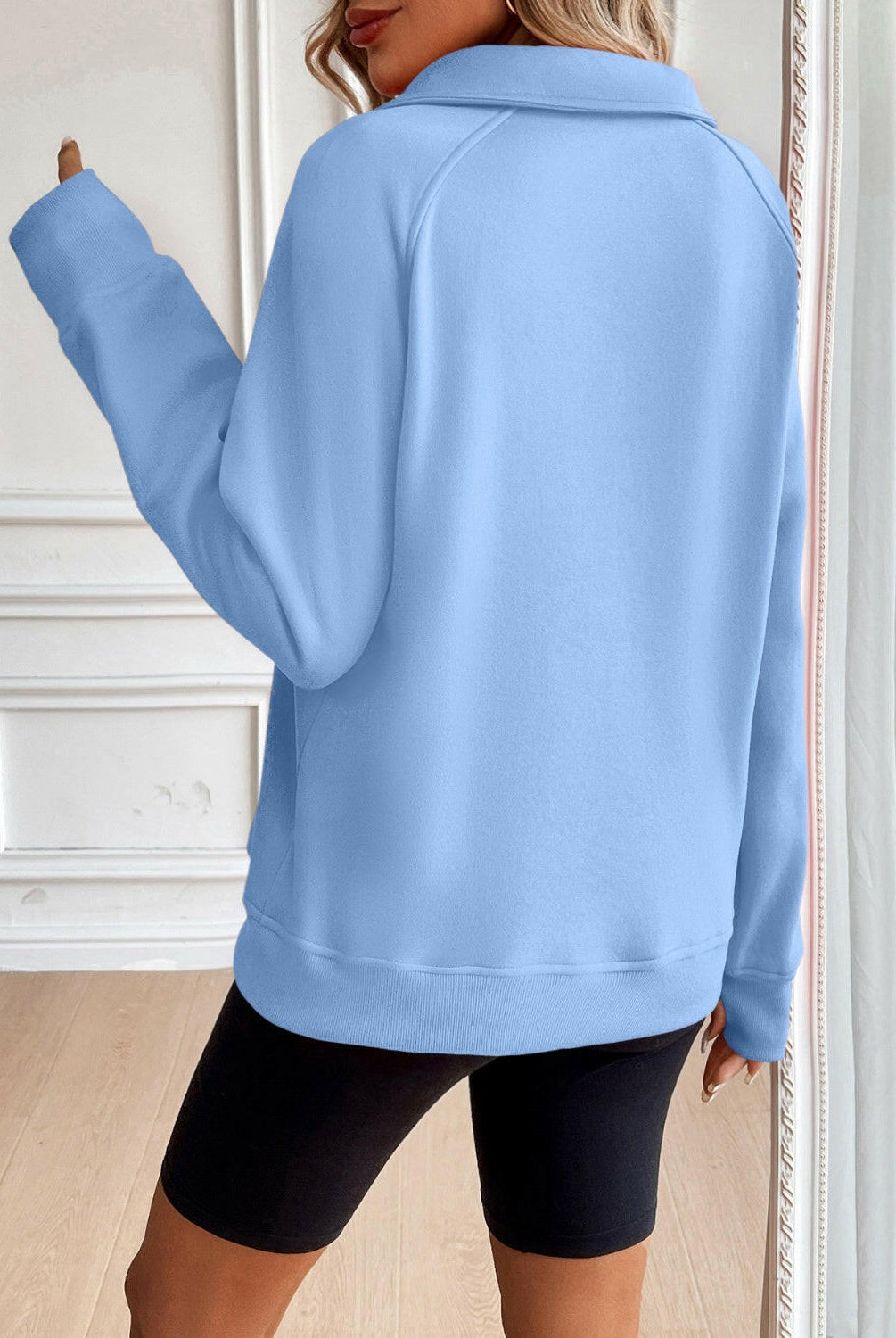Ivy Lane Half Zip Raglan Sleeve Sweatshirt-Krush Kandy, Women's Online Fashion Boutique Located in Phoenix, Arizona (Scottsdale Area)