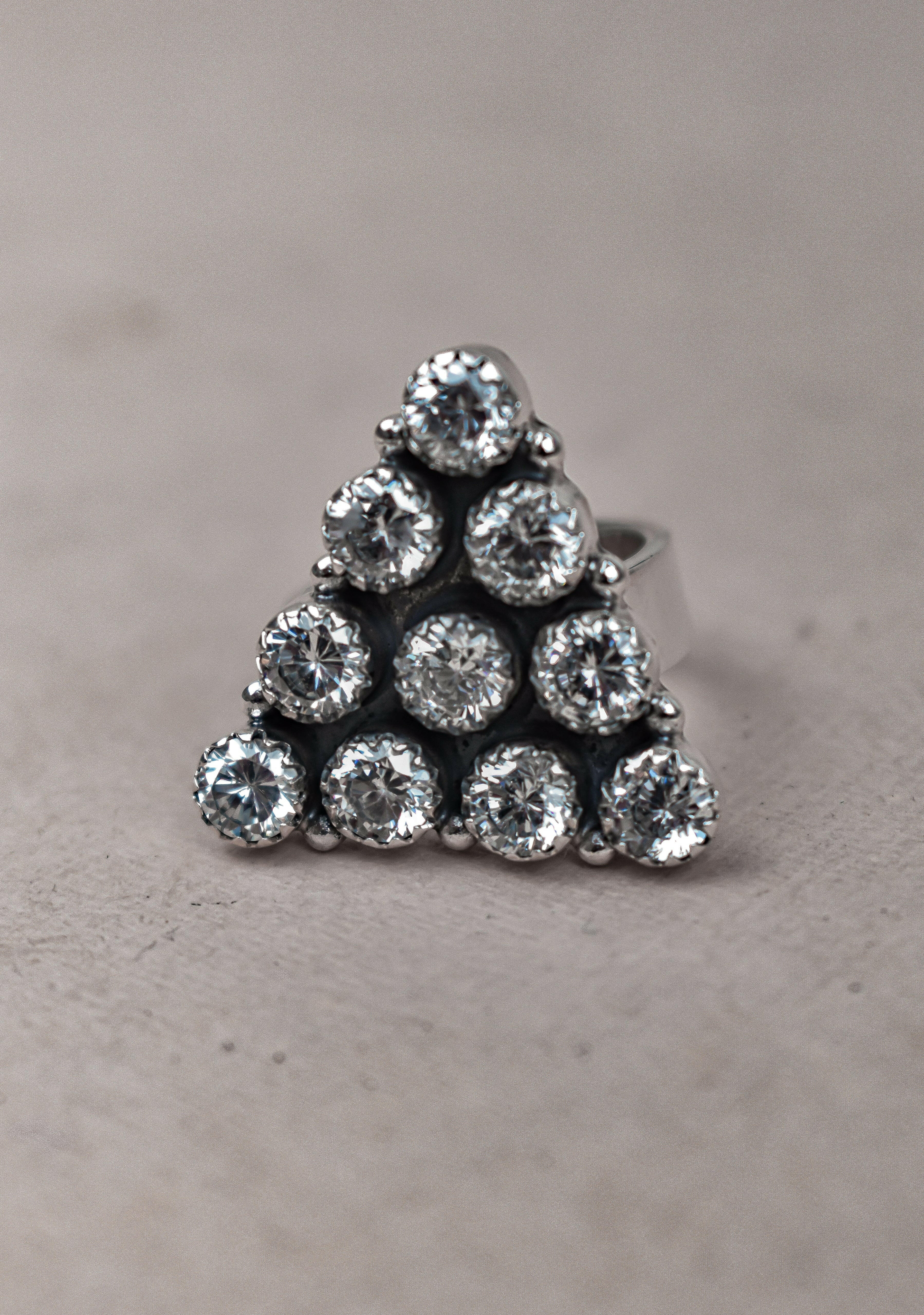 Pyramid Prism Gemstone Ring-Cluster Rings-Krush Kandy, Women's Online Fashion Boutique Located in Phoenix, Arizona (Scottsdale Area)