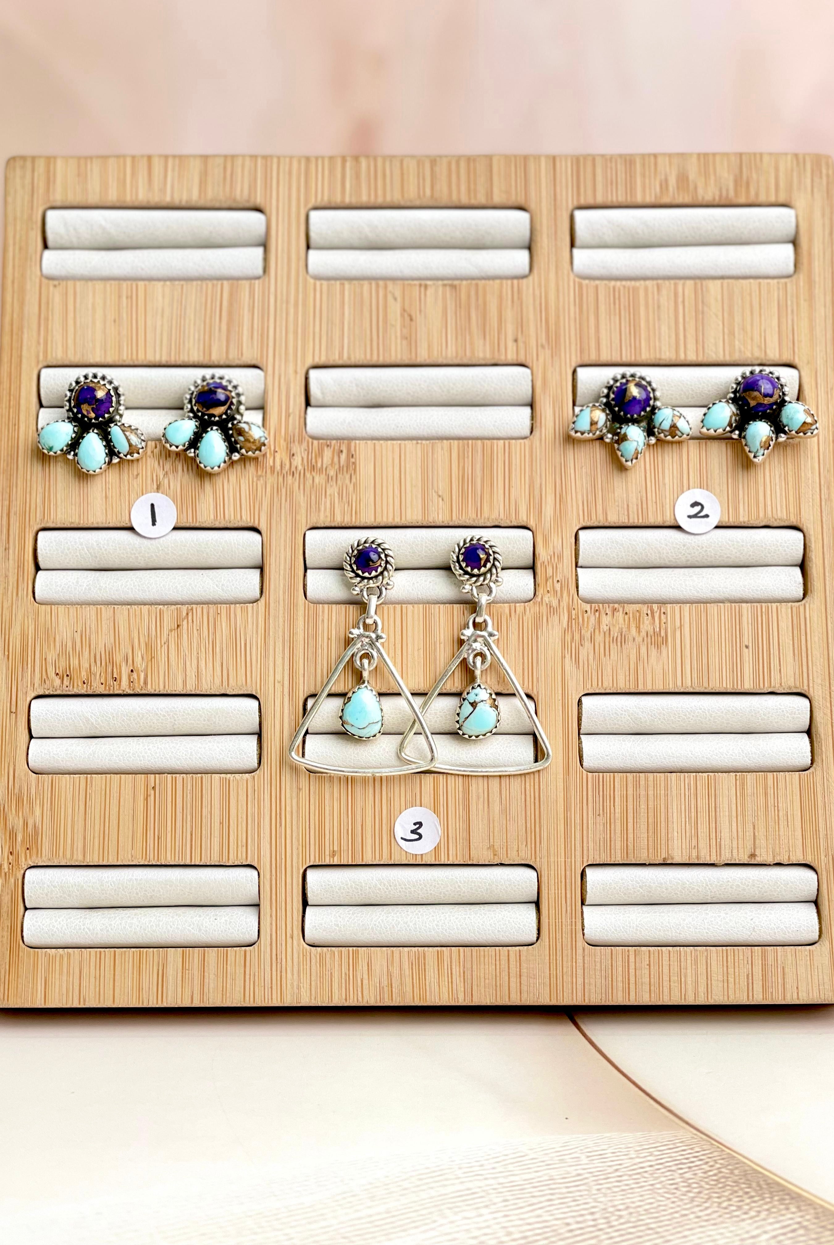 Perfect Touch Berry Dahlia Earrings-Earrings-Krush Kandy, Women's Online Fashion Boutique Located in Phoenix, Arizona (Scottsdale Area)