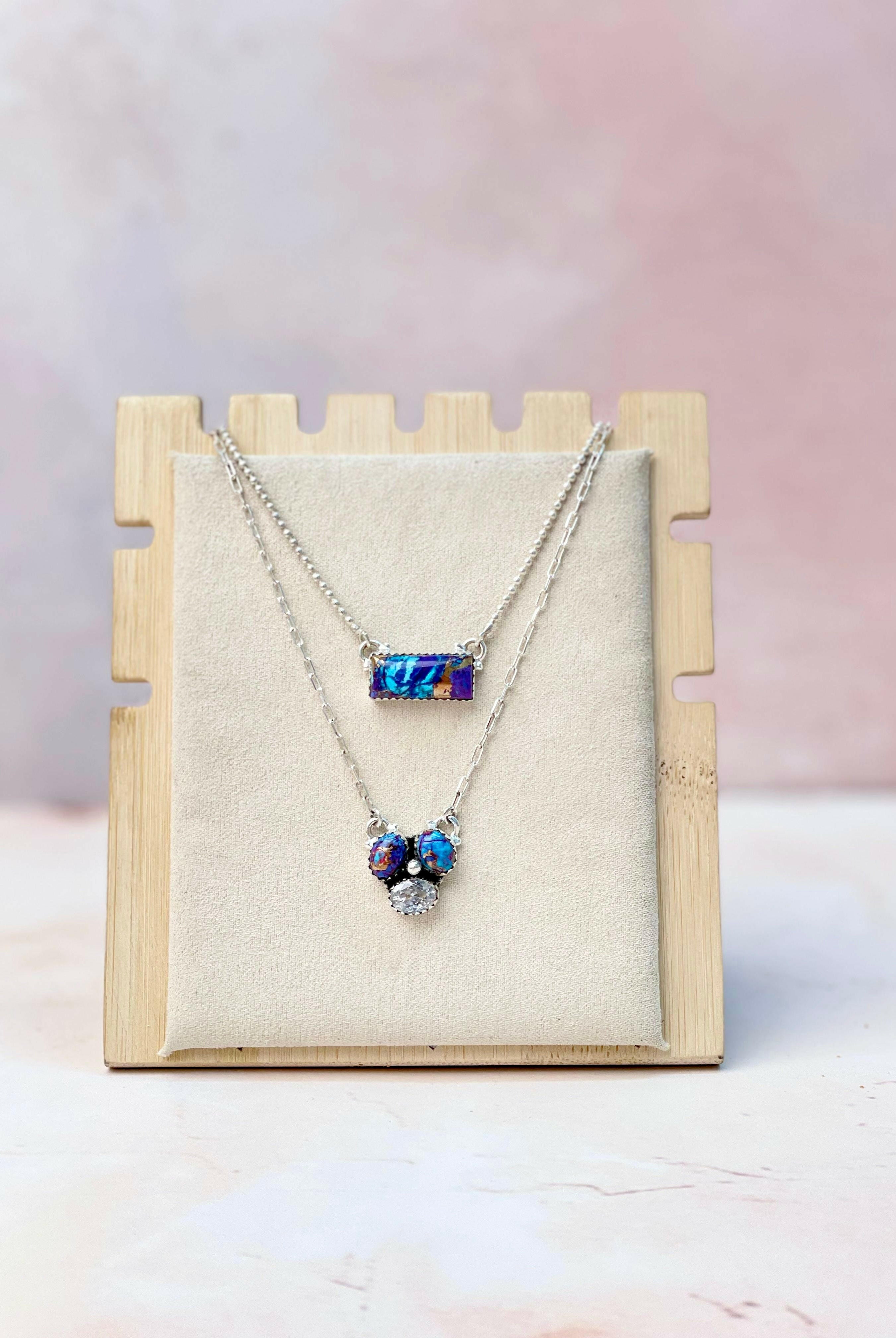 Baby Bar and Cluster Layered Necklace-Necklaces-Krush Kandy, Women's Online Fashion Boutique Located in Phoenix, Arizona (Scottsdale Area)