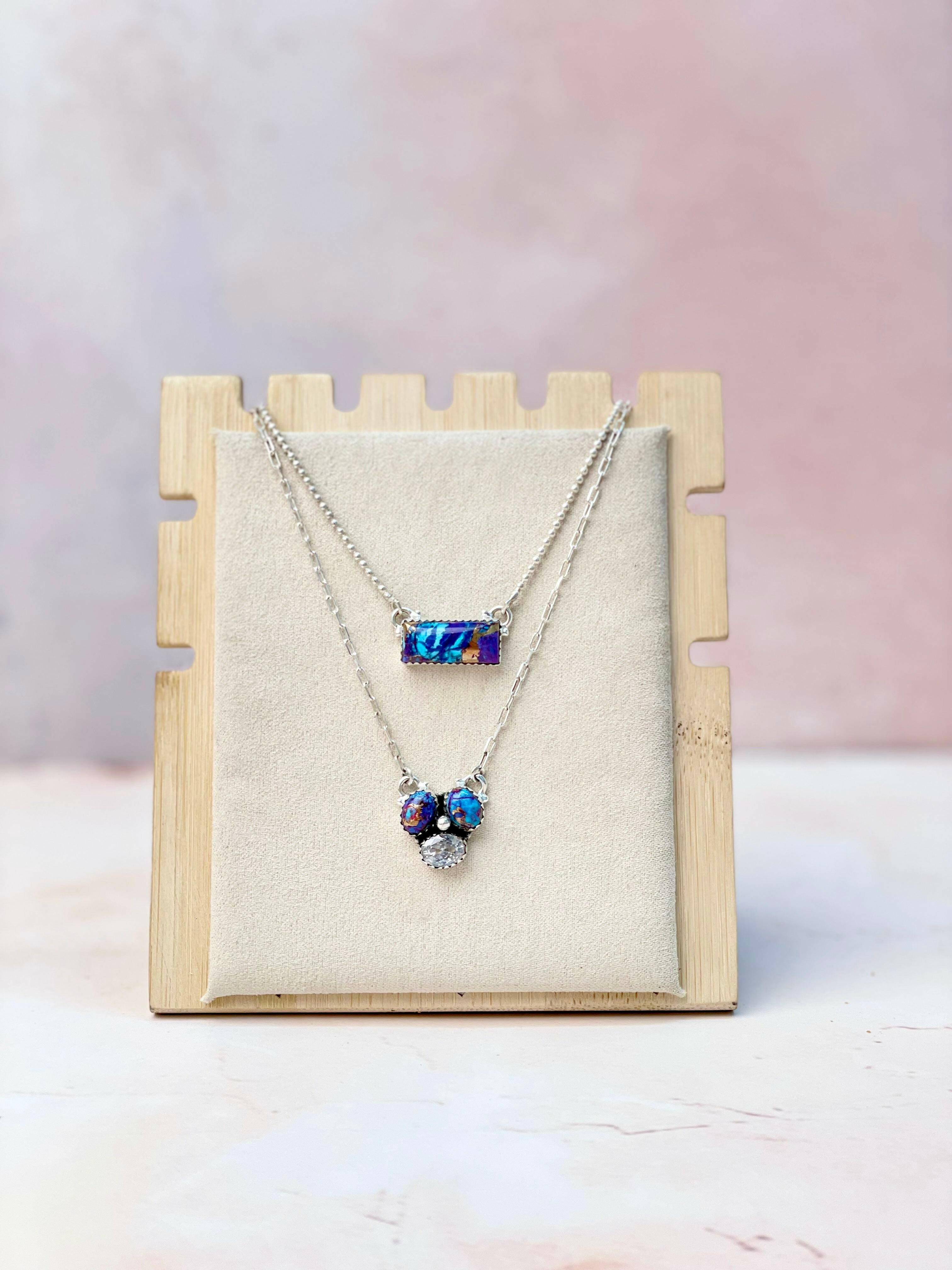 Baby Bar and Cluster Layered Necklace-Necklaces-Krush Kandy, Women's Online Fashion Boutique Located in Phoenix, Arizona (Scottsdale Area)