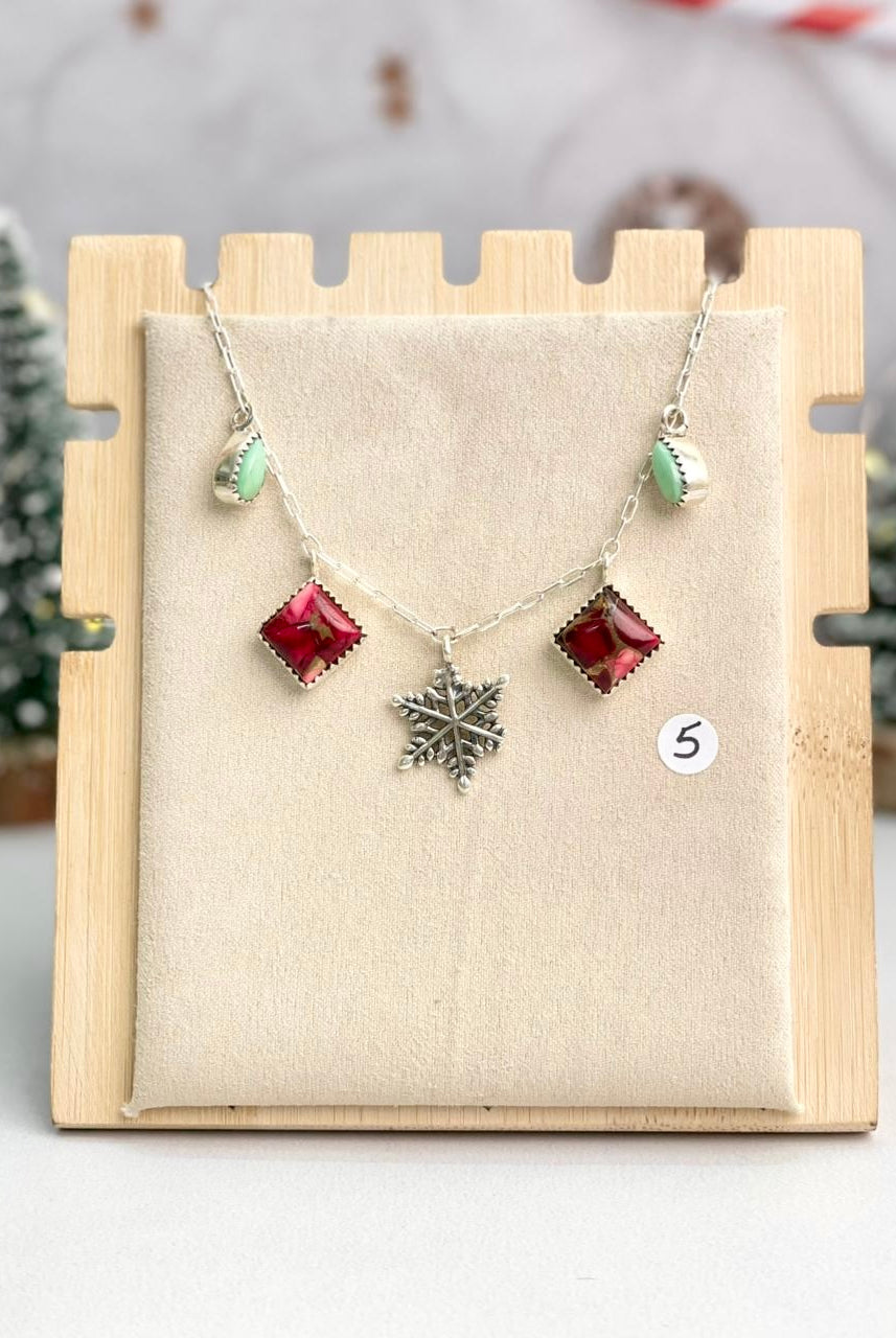 Holiday Charm Necklaces-Necklaces-Krush Kandy, Women's Online Fashion Boutique Located in Phoenix, Arizona (Scottsdale Area)