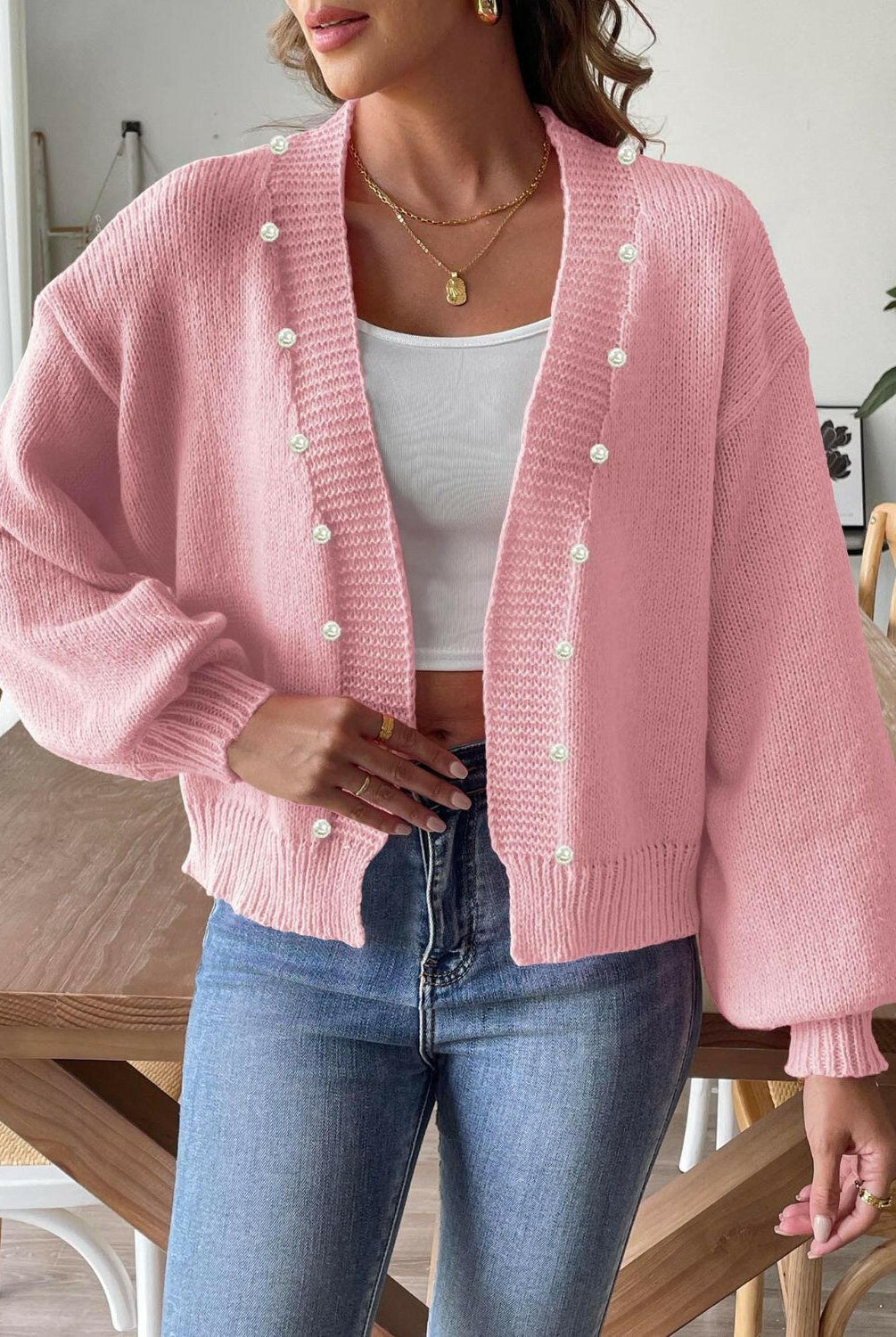 Pearl Open Front Long Sleeve Cardigan-Krush Kandy, Women's Online Fashion Boutique Located in Phoenix, Arizona (Scottsdale Area)