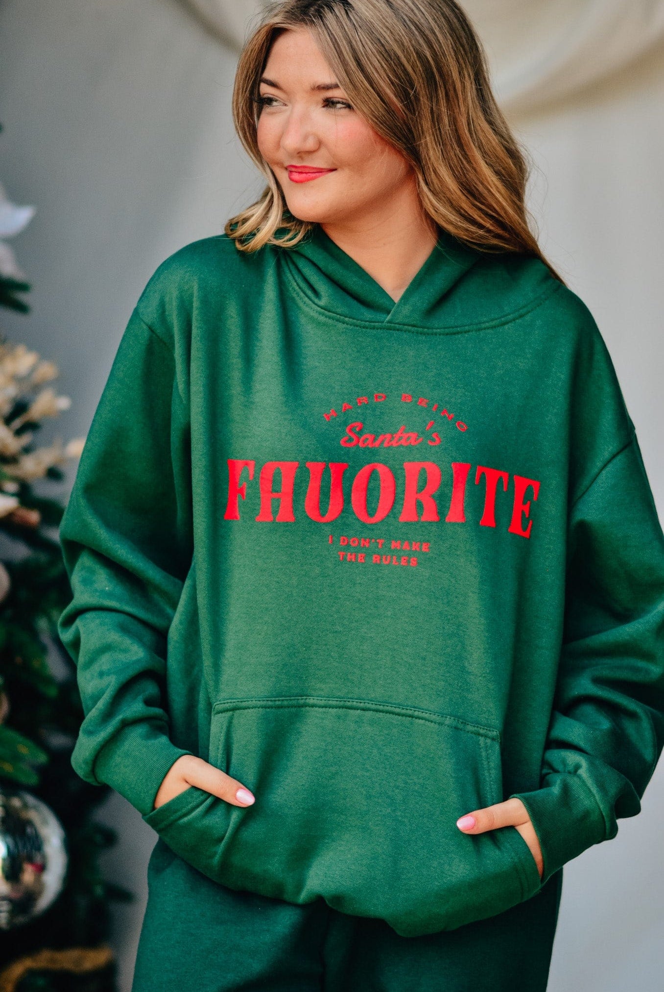 Santa's Favorite Hoodie-Krush Kandy, Women's Online Fashion Boutique Located in Phoenix, Arizona (Scottsdale Area)