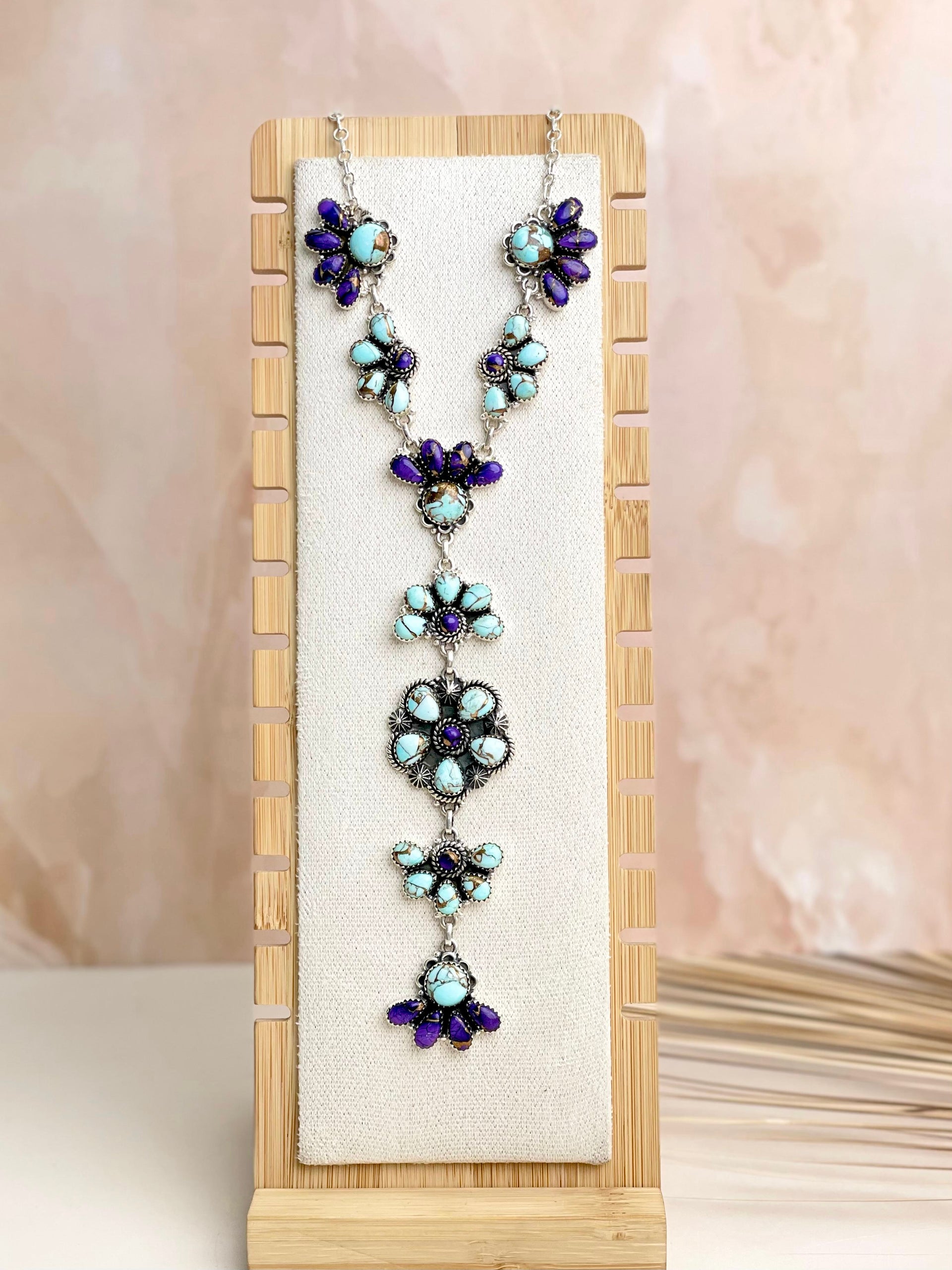 Perfect Touch Dahlia Cluster Necklace-Necklaces-Krush Kandy, Women's Online Fashion Boutique Located in Phoenix, Arizona (Scottsdale Area)