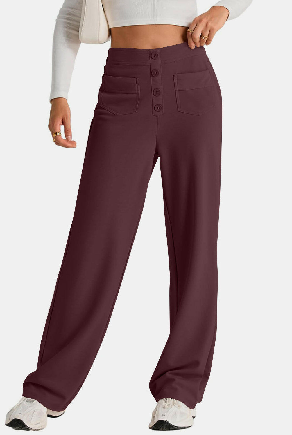High Waist Wide Leg Pants-Pants-Krush Kandy, Women's Online Fashion Boutique Located in Phoenix, Arizona (Scottsdale Area)