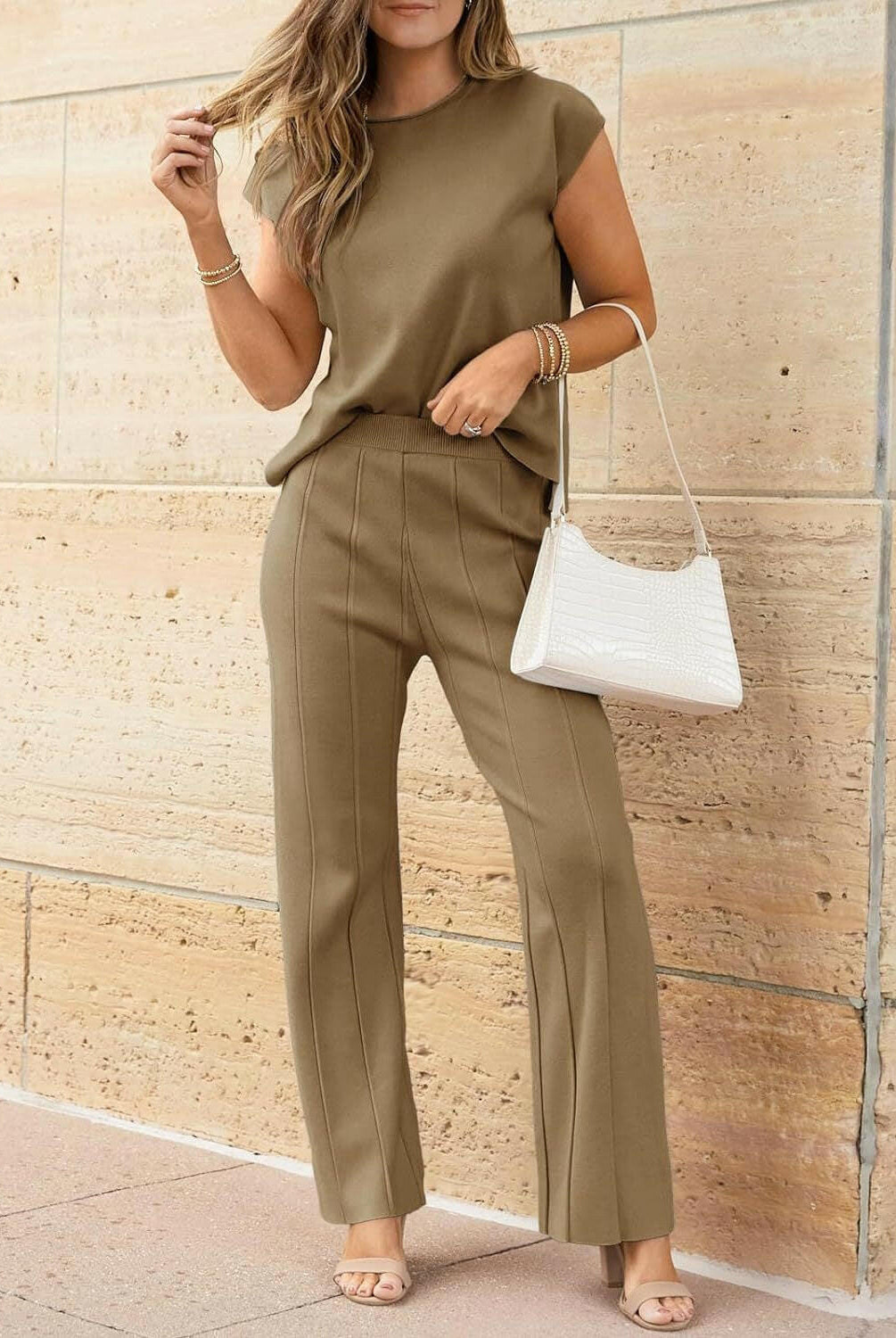 Best of Both Worlds Top and Pants Knit Set-Pants-Krush Kandy, Women's Online Fashion Boutique Located in Phoenix, Arizona (Scottsdale Area)