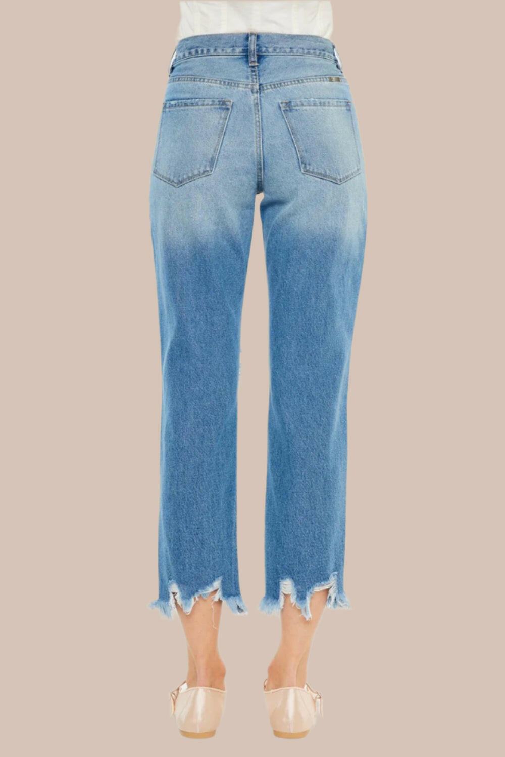 Kancan Distressed Frayed Hem Cropped Jeans-Krush Kandy, Women's Online Fashion Boutique Located in Phoenix, Arizona (Scottsdale Area)