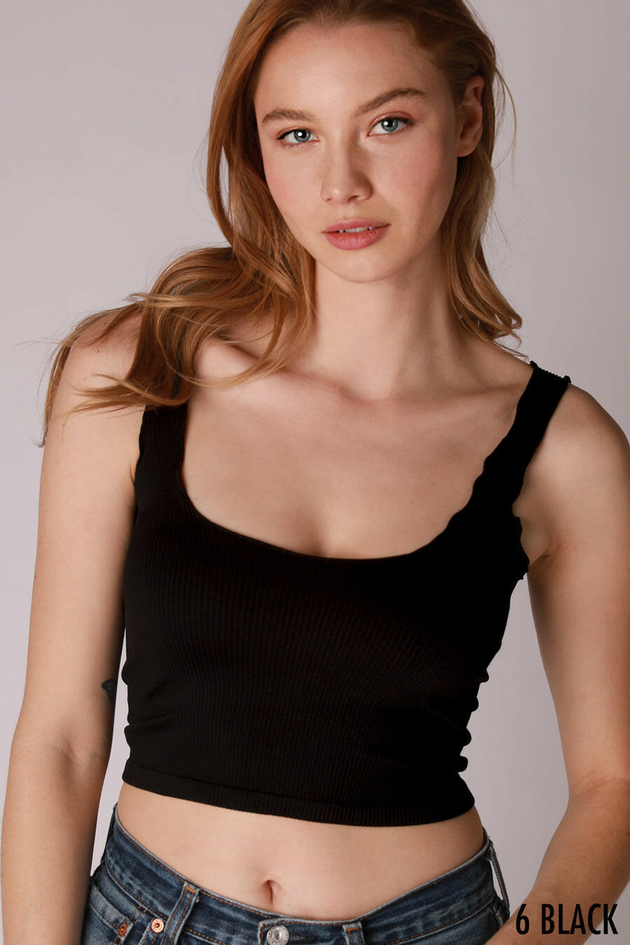 NIKKI BIKI Lettuce Edge Crop Top-Tanks-Krush Kandy, Women's Online Fashion Boutique Located in Phoenix, Arizona (Scottsdale Area)