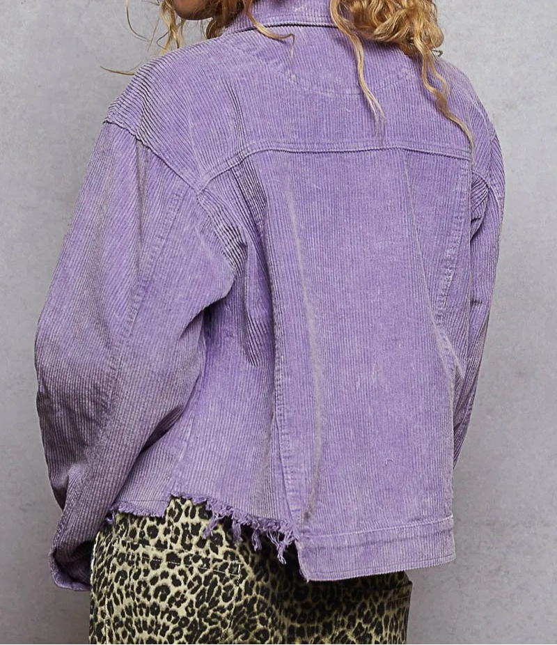 POL Button Down Corduroy Trucker Jacket-Jackets-Krush Kandy, Women's Online Fashion Boutique Located in Phoenix, Arizona (Scottsdale Area)