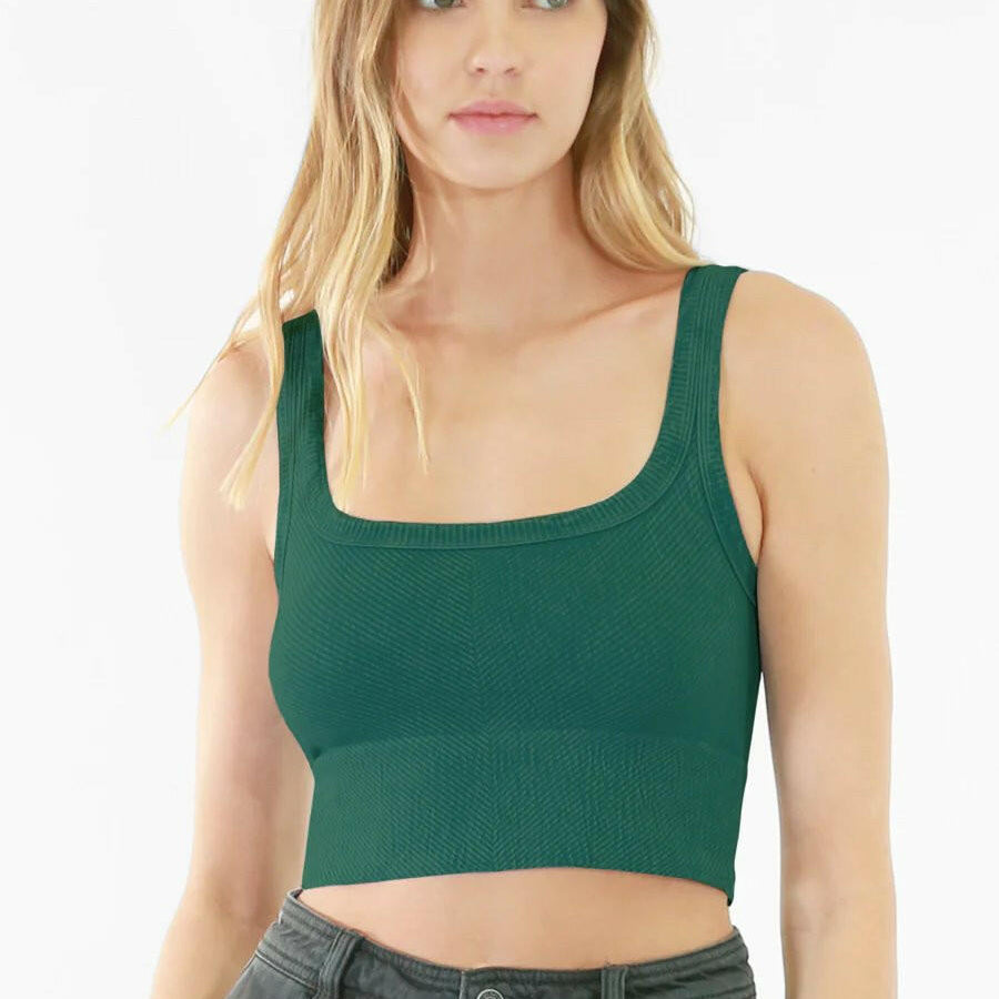 Vintage Chevron Crop Top-Tanks-Krush Kandy, Women's Online Fashion Boutique Located in Phoenix, Arizona (Scottsdale Area)