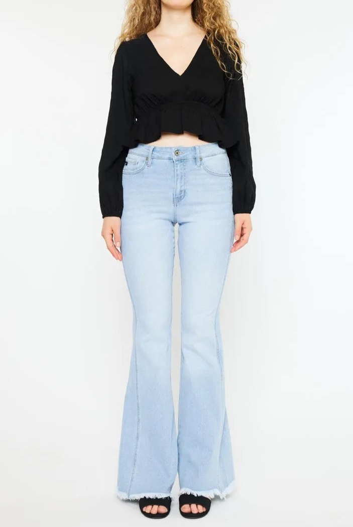 Kancan High Rise Curvy Flare Jeans-Denim-Krush Kandy, Women's Online Fashion Boutique Located in Phoenix, Arizona (Scottsdale Area)