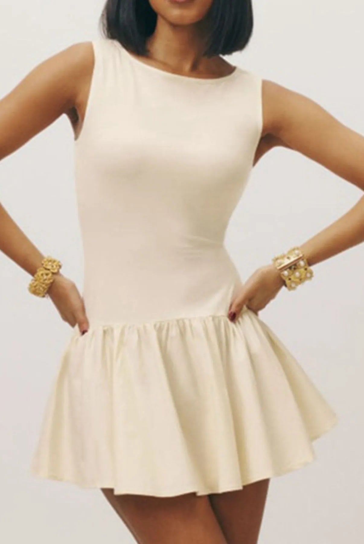 Sleeveless Ruched Mini Tank Dress-dress-Krush Kandy, Women's Online Fashion Boutique Located in Phoenix, Arizona (Scottsdale Area)