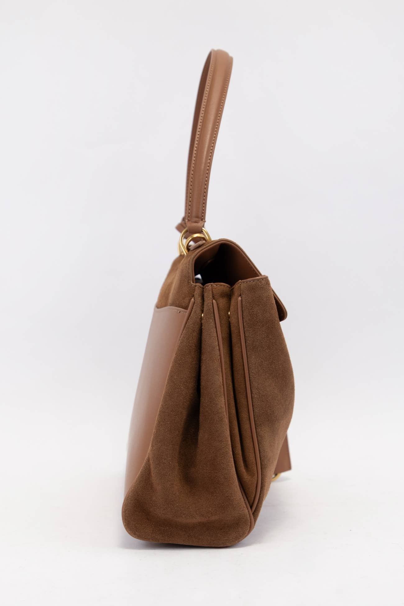 Genuine Suede Turn-Lock Satchel-handbags-Krush Kandy, Women's Online Fashion Boutique Located in Phoenix, Arizona (Scottsdale Area)