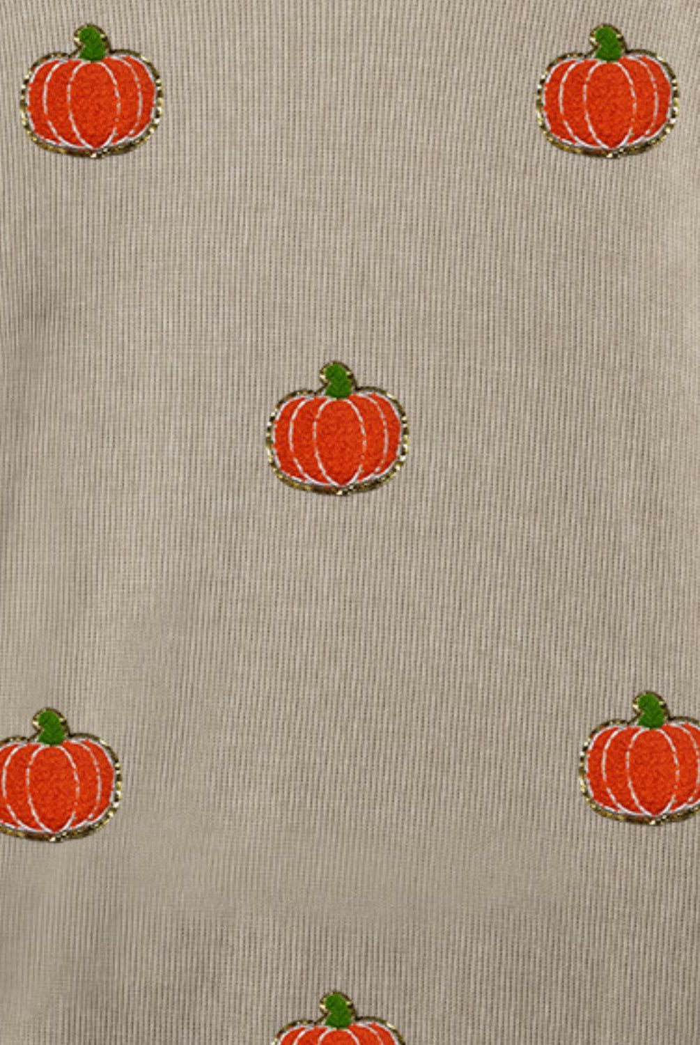 Pumpkin Round Neck Long Sleeve Sweatshirt-Krush Kandy, Women's Online Fashion Boutique Located in Phoenix, Arizona (Scottsdale Area)