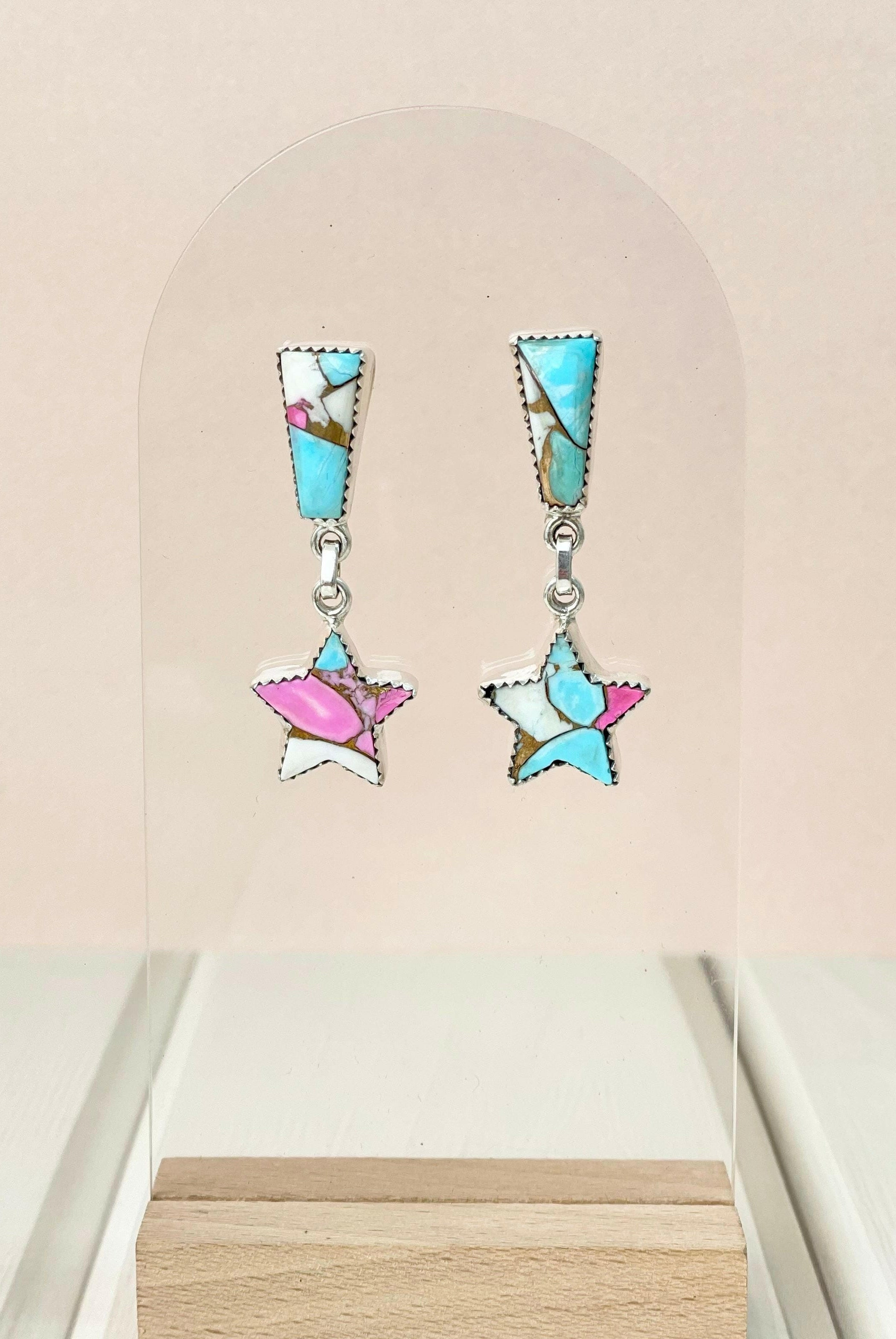 Cotton Candy Earrings Bno. 30-Earrings-Krush Kandy, Women's Online Fashion Boutique Located in Phoenix, Arizona (Scottsdale Area)