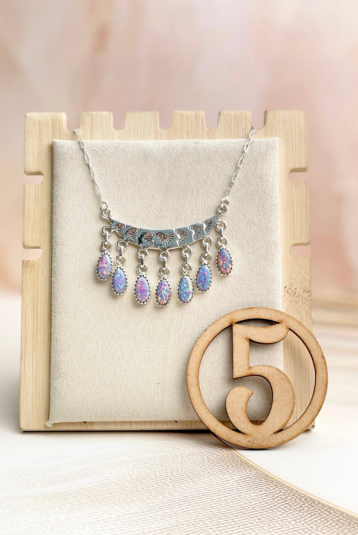 Boho Opal Tassels Necklace Sno 16-Necklaces-Krush Kandy, Women's Online Fashion Boutique Located in Phoenix, Arizona (Scottsdale Area)