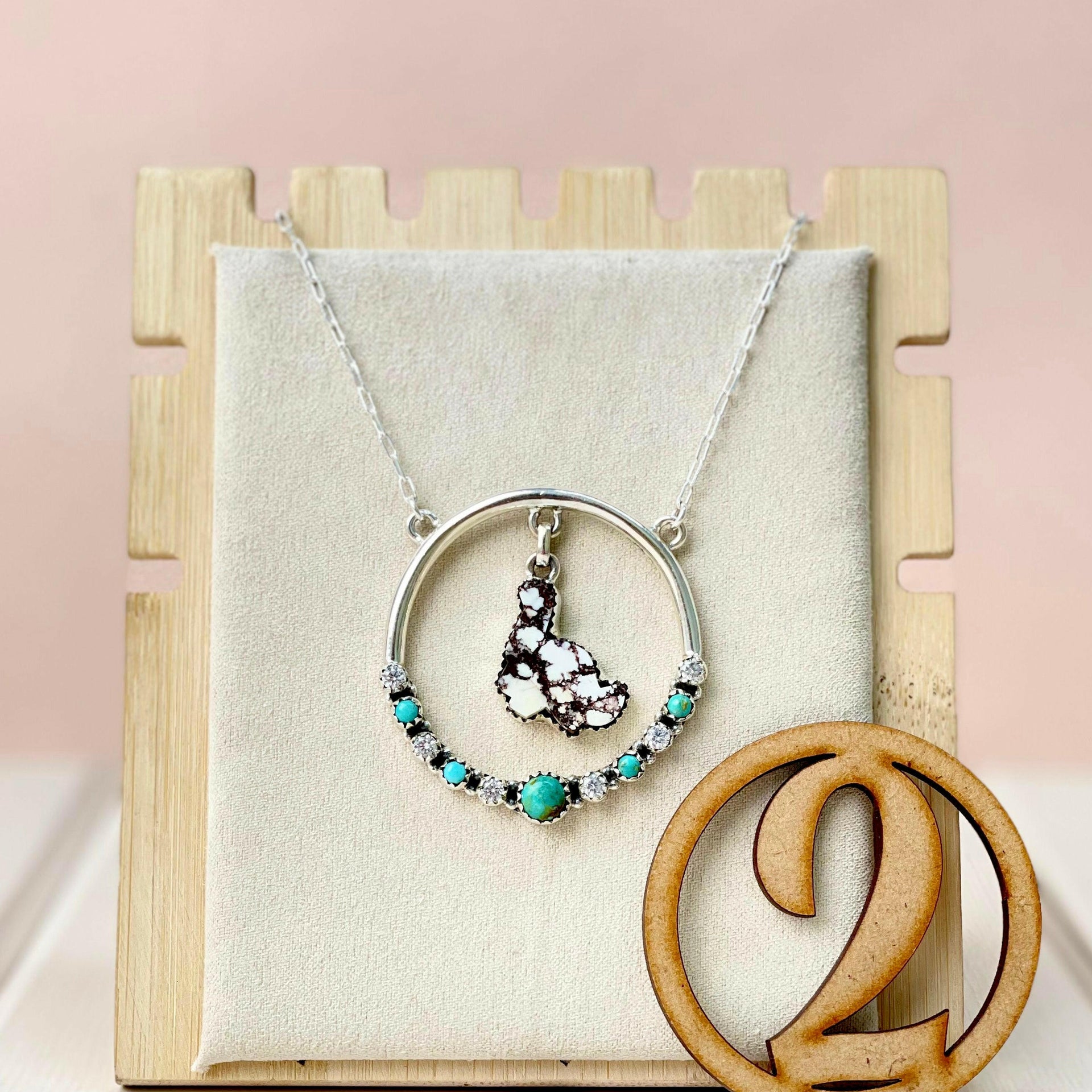 Dino in the Wild Circle Chain Pendant-Necklaces-Krush Kandy, Women's Online Fashion Boutique Located in Phoenix, Arizona (Scottsdale Area)