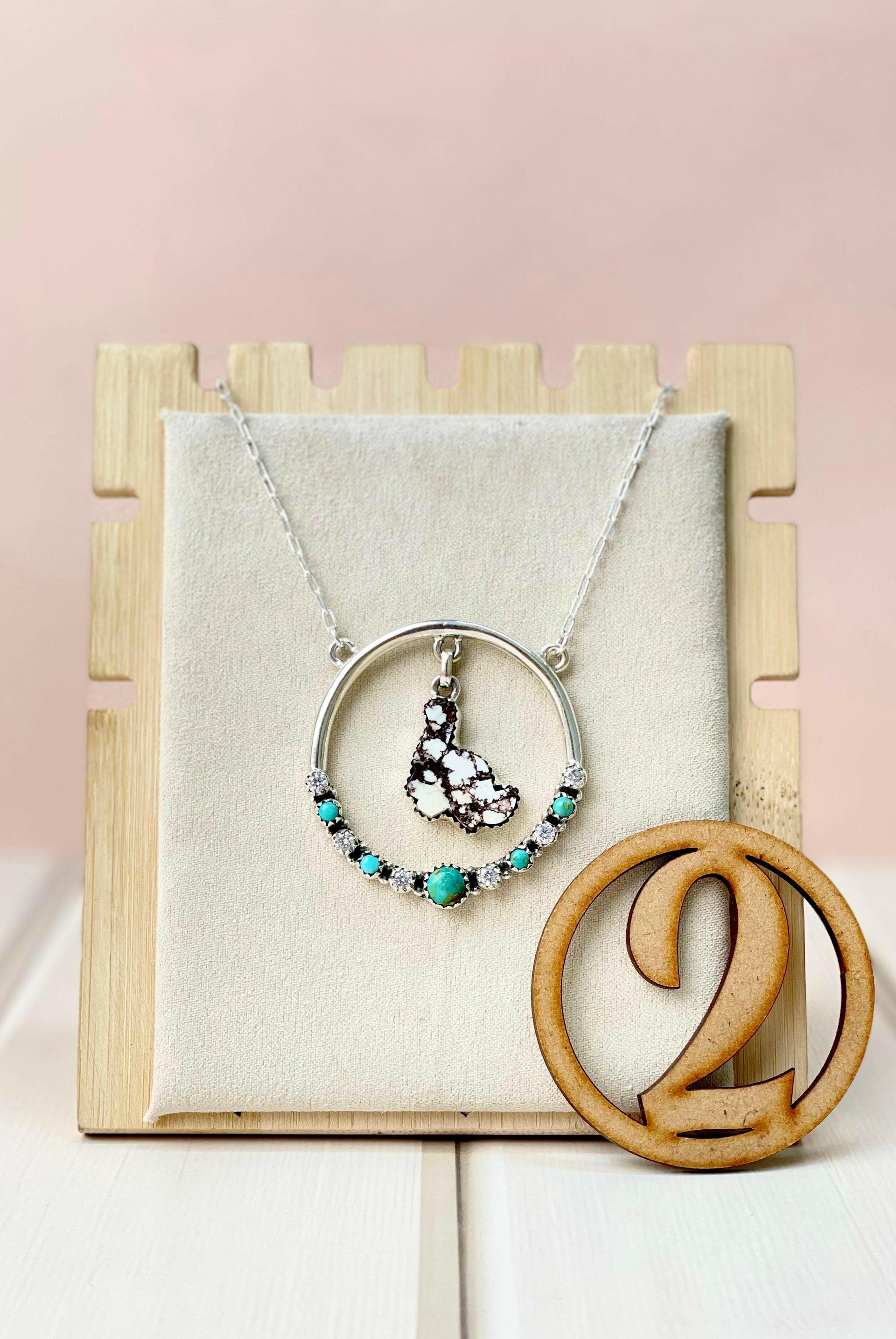 Dino in the Wild Circle Chain Pendant-Necklaces-Krush Kandy, Women's Online Fashion Boutique Located in Phoenix, Arizona (Scottsdale Area)