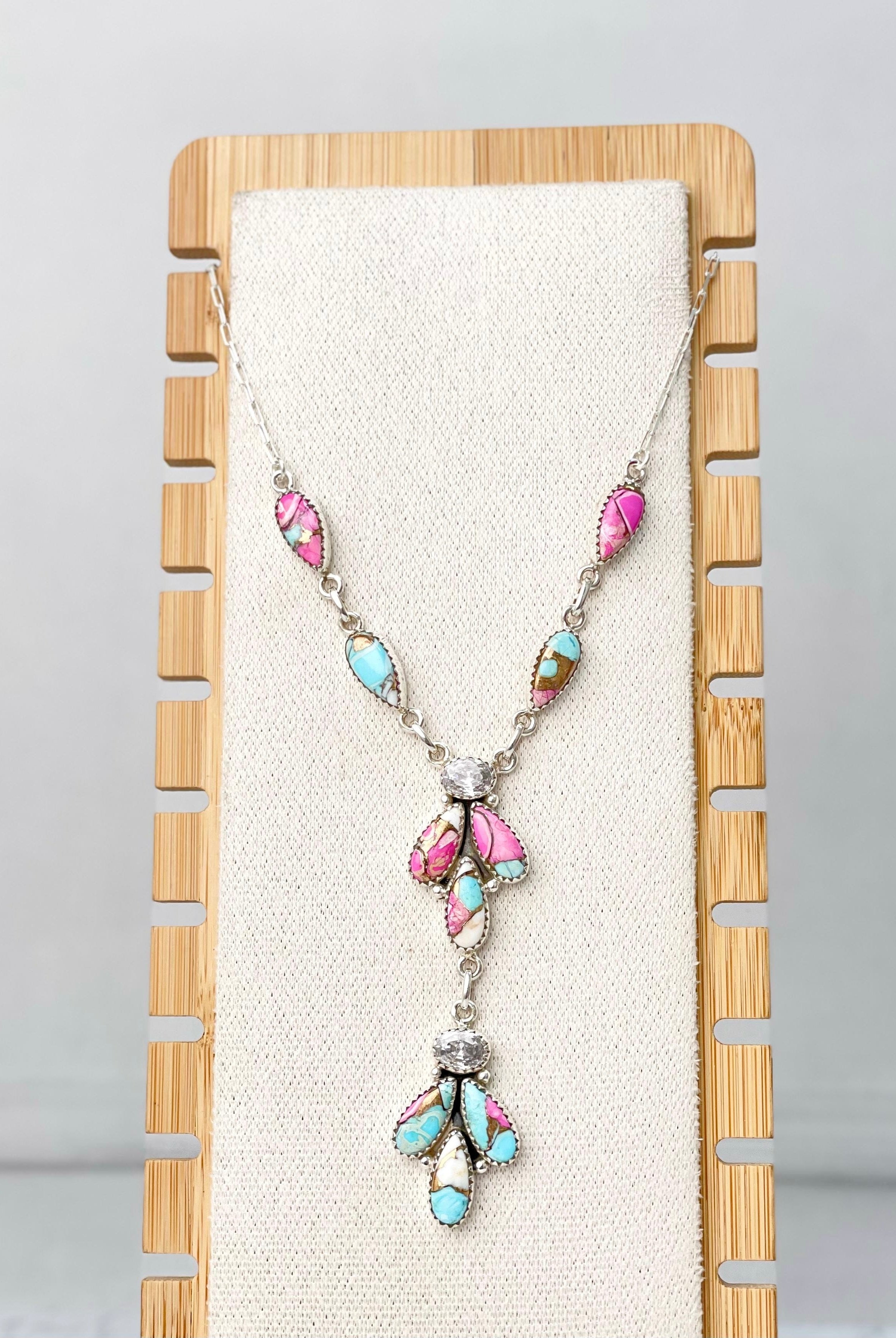 Cotton Candy Statement Necklace Bno. 20-Necklaces-Krush Kandy, Women's Online Fashion Boutique Located in Phoenix, Arizona (Scottsdale Area)