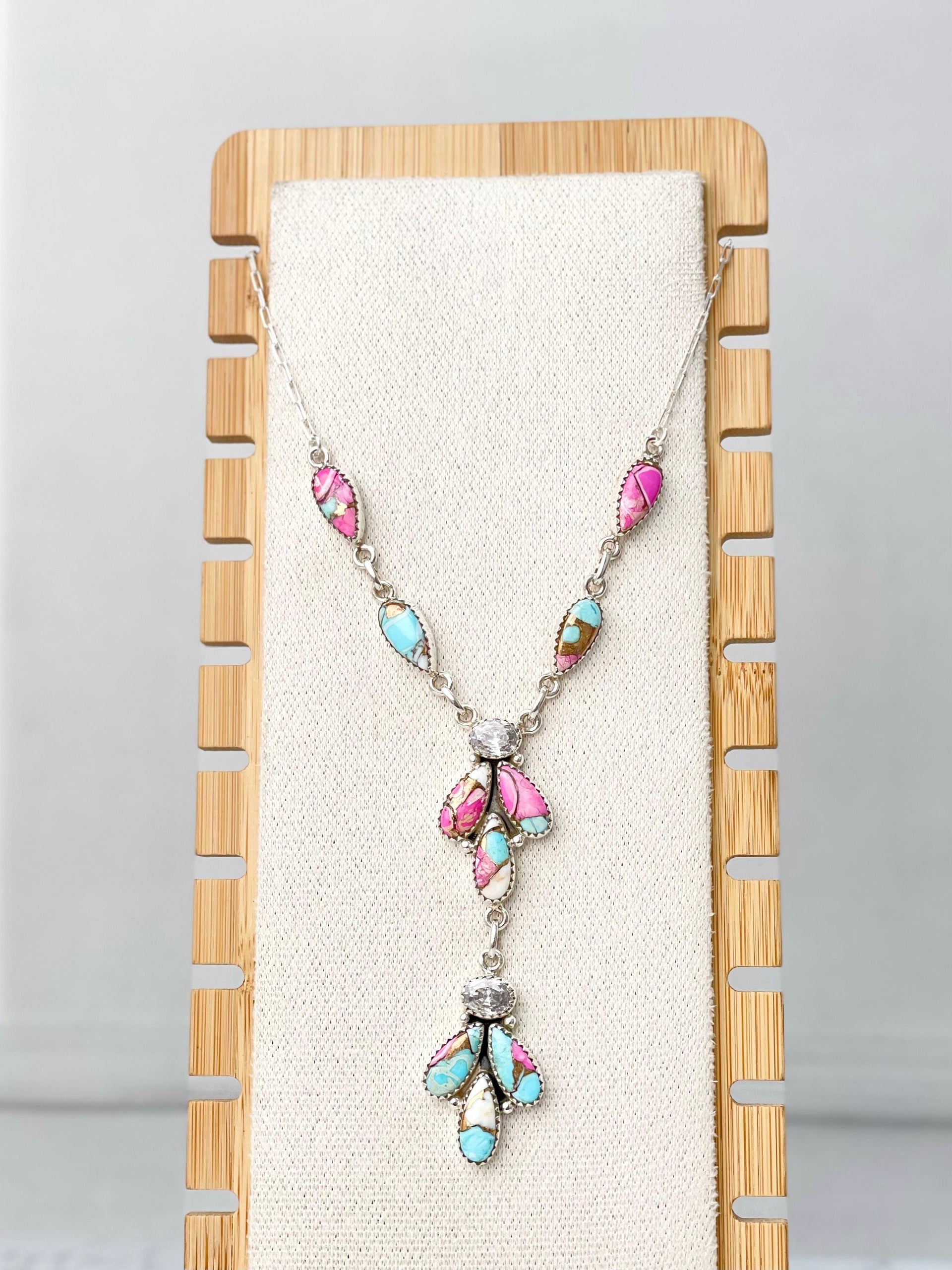 Cotton Candy Statement Necklace Bno. 20-Necklaces-Krush Kandy, Women's Online Fashion Boutique Located in Phoenix, Arizona (Scottsdale Area)