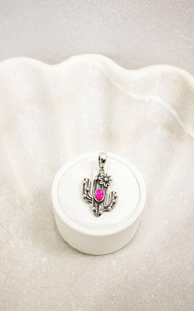Cactus Dreams Single Stone Pendant-Krush Kandy, Women's Online Fashion Boutique Located in Phoenix, Arizona (Scottsdale Area)