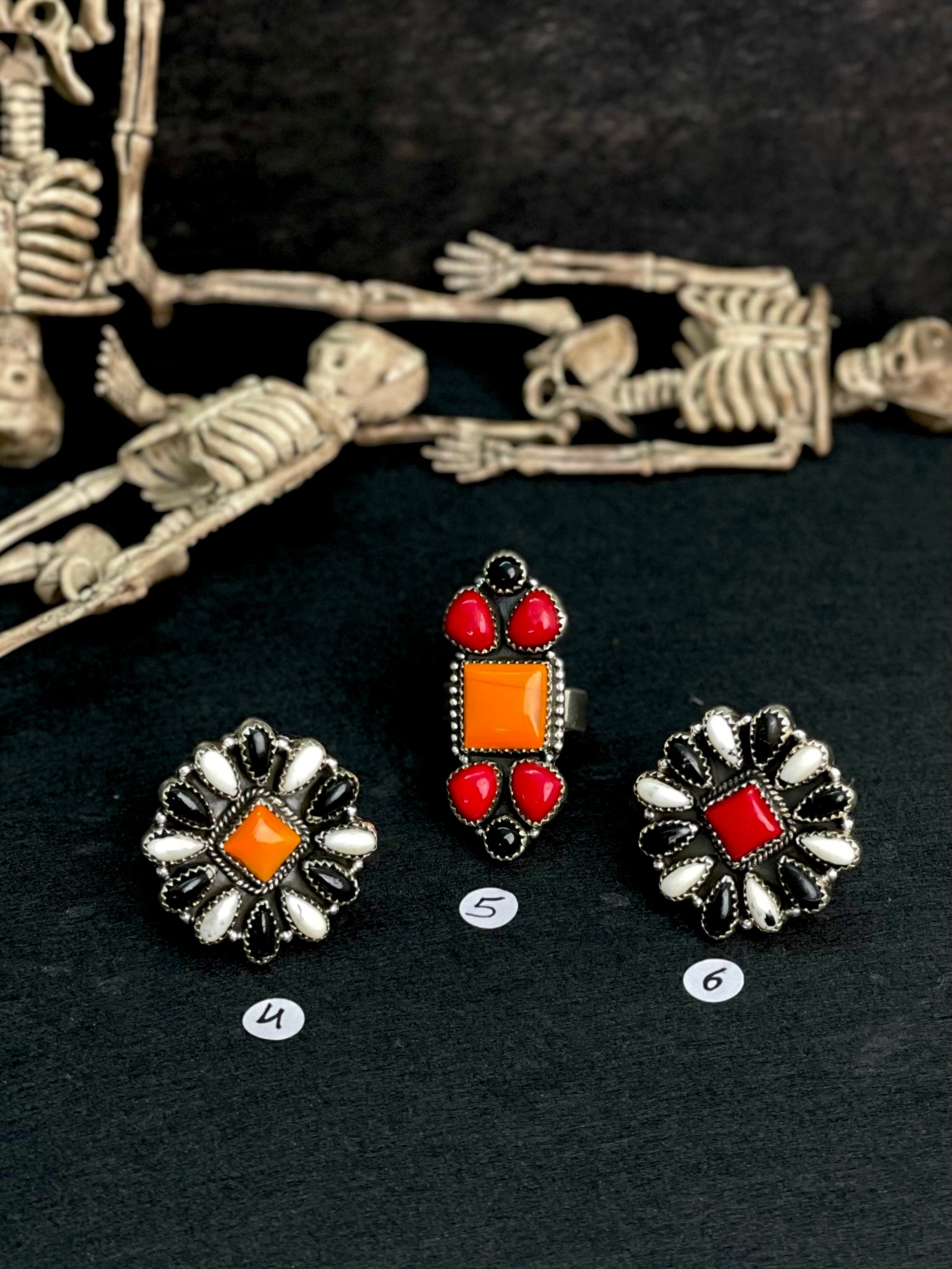 Halloween Rings Rosarita & Black Onyx sno 36-Rings-Krush Kandy, Women's Online Fashion Boutique Located in Phoenix, Arizona (Scottsdale Area)