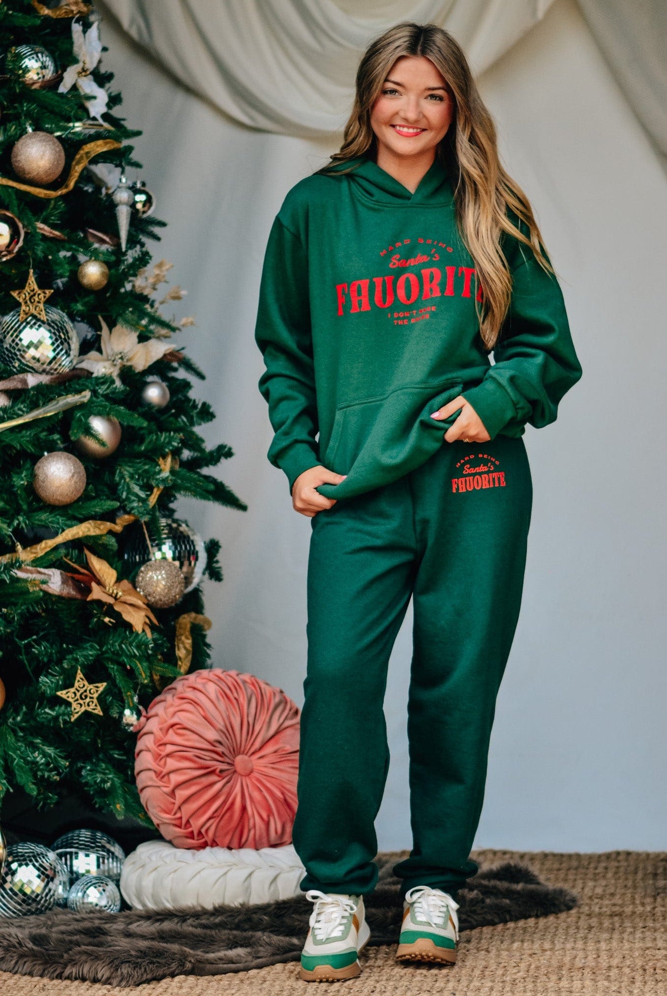 Santa's Favorite Hoodie-Krush Kandy, Women's Online Fashion Boutique Located in Phoenix, Arizona (Scottsdale Area)