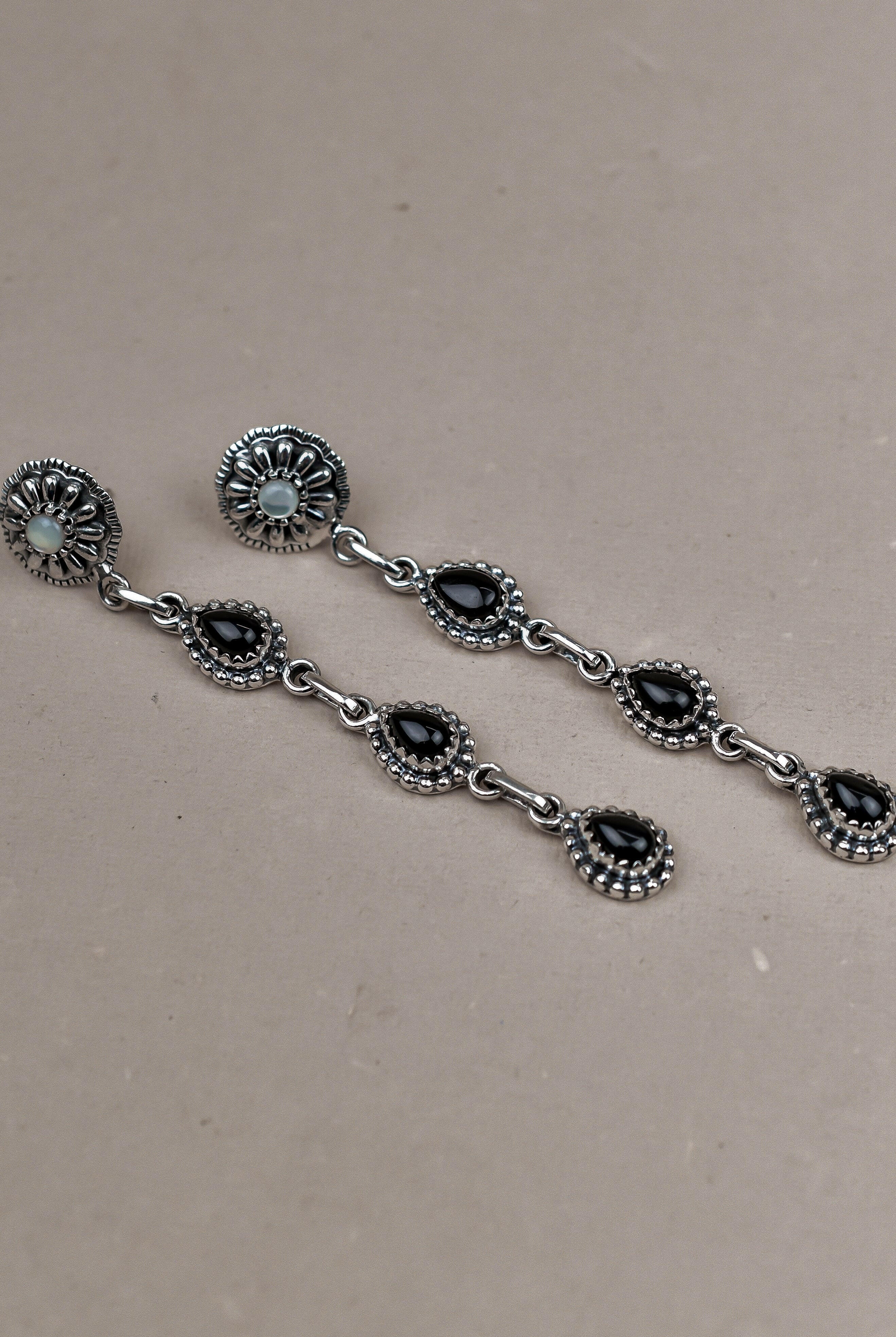 Sterling Silver Tear Drop Earrings-Drop Earrings-Krush Kandy, Women's Online Fashion Boutique Located in Phoenix, Arizona (Scottsdale Area)