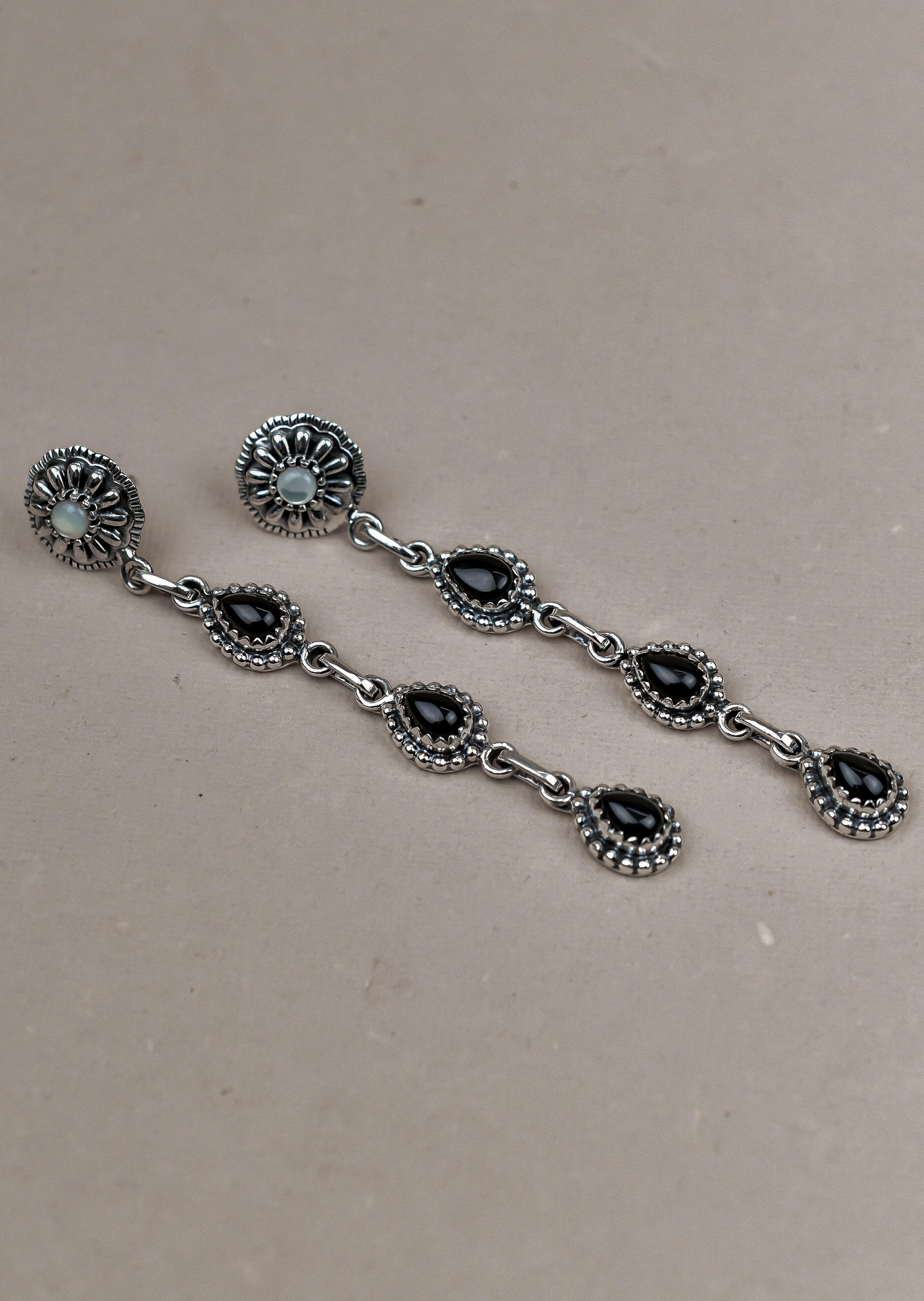 Sterling Silver Tear Drop Earrings-Drop Earrings-Krush Kandy, Women's Online Fashion Boutique Located in Phoenix, Arizona (Scottsdale Area)