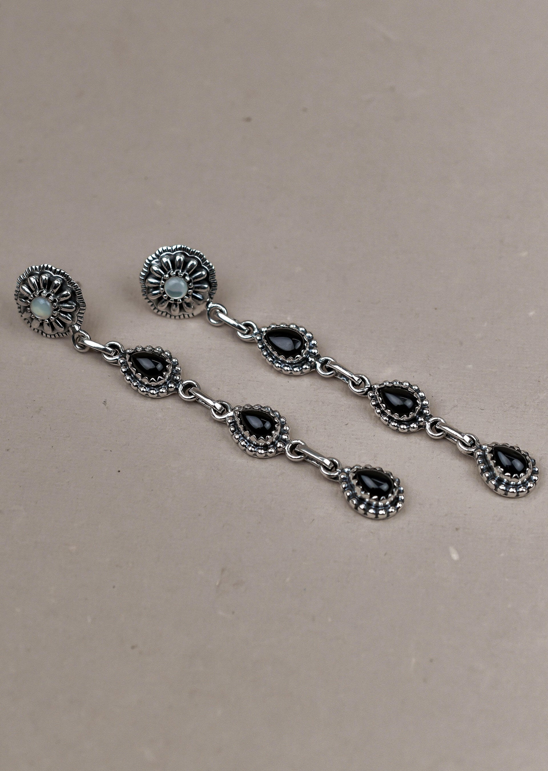 Sterling Silver Tear Drop Earrings-Drop Earrings-Krush Kandy, Women's Online Fashion Boutique Located in Phoenix, Arizona (Scottsdale Area)