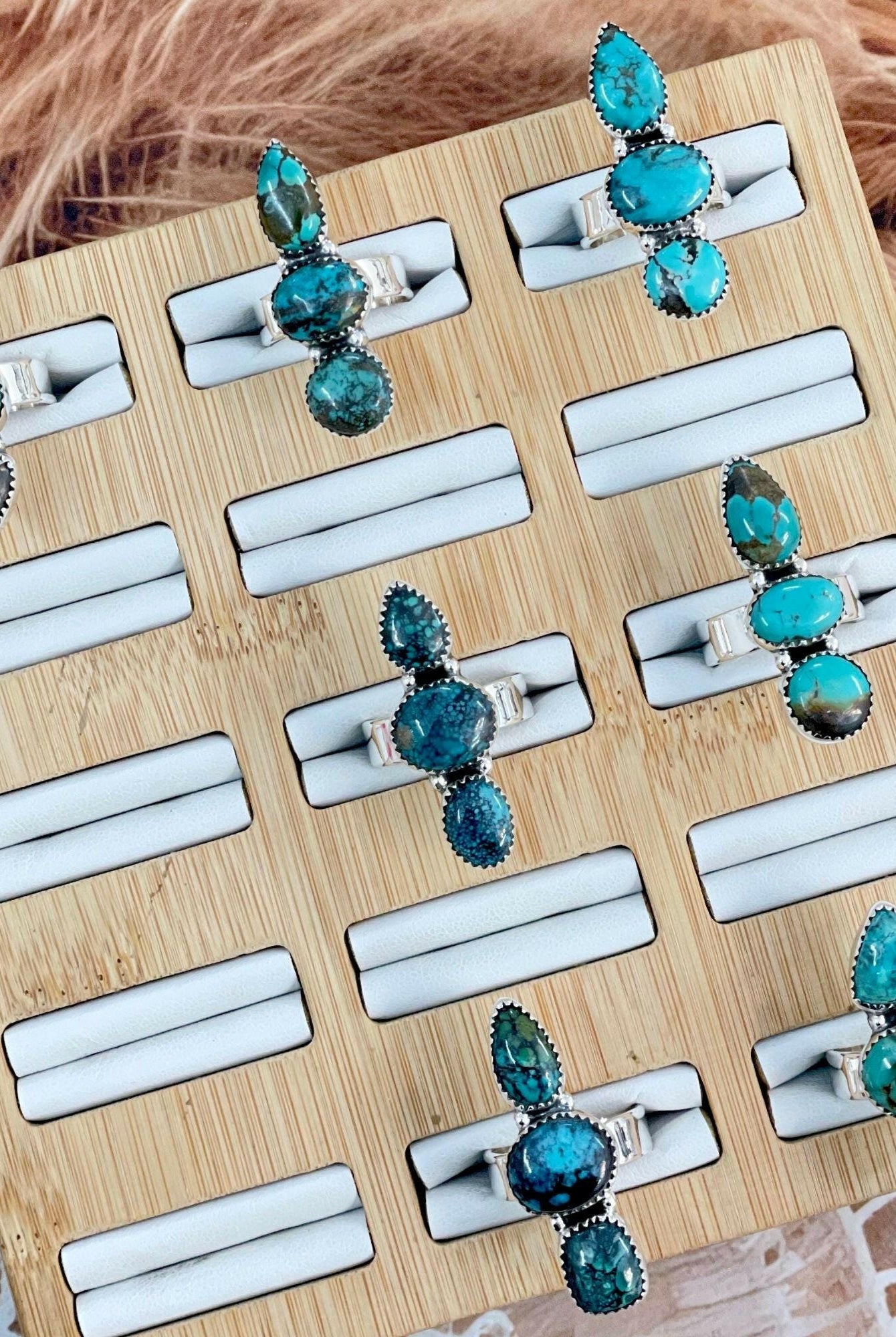 One Of A Kind Turquoise Crawlers-Ring Sizers-Krush Kandy, Women's Online Fashion Boutique Located in Phoenix, Arizona (Scottsdale Area)