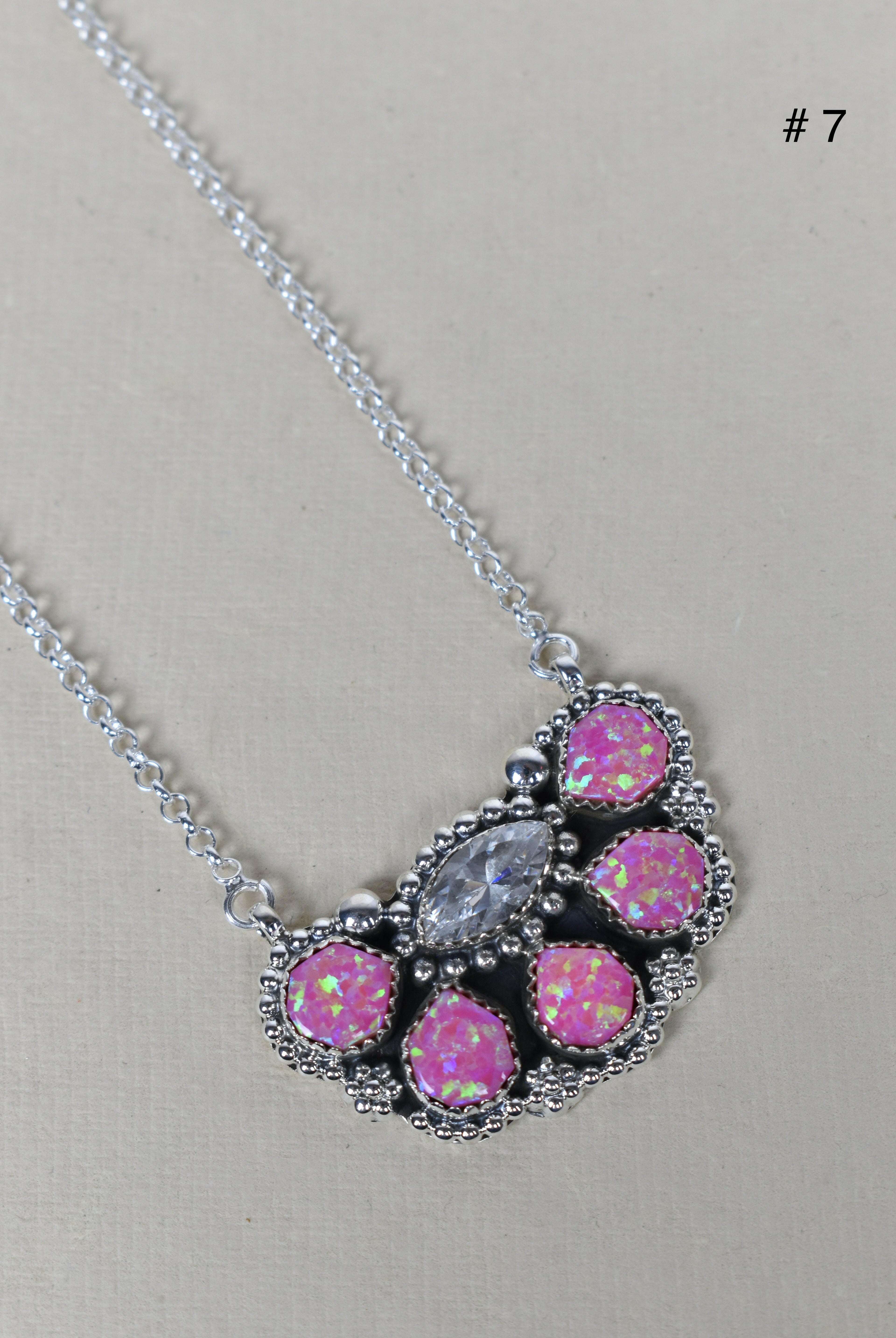 Paw Pad CZ & Stone Necklace-Pendant Necklaces-Krush Kandy, Women's Online Fashion Boutique Located in Phoenix, Arizona (Scottsdale Area)