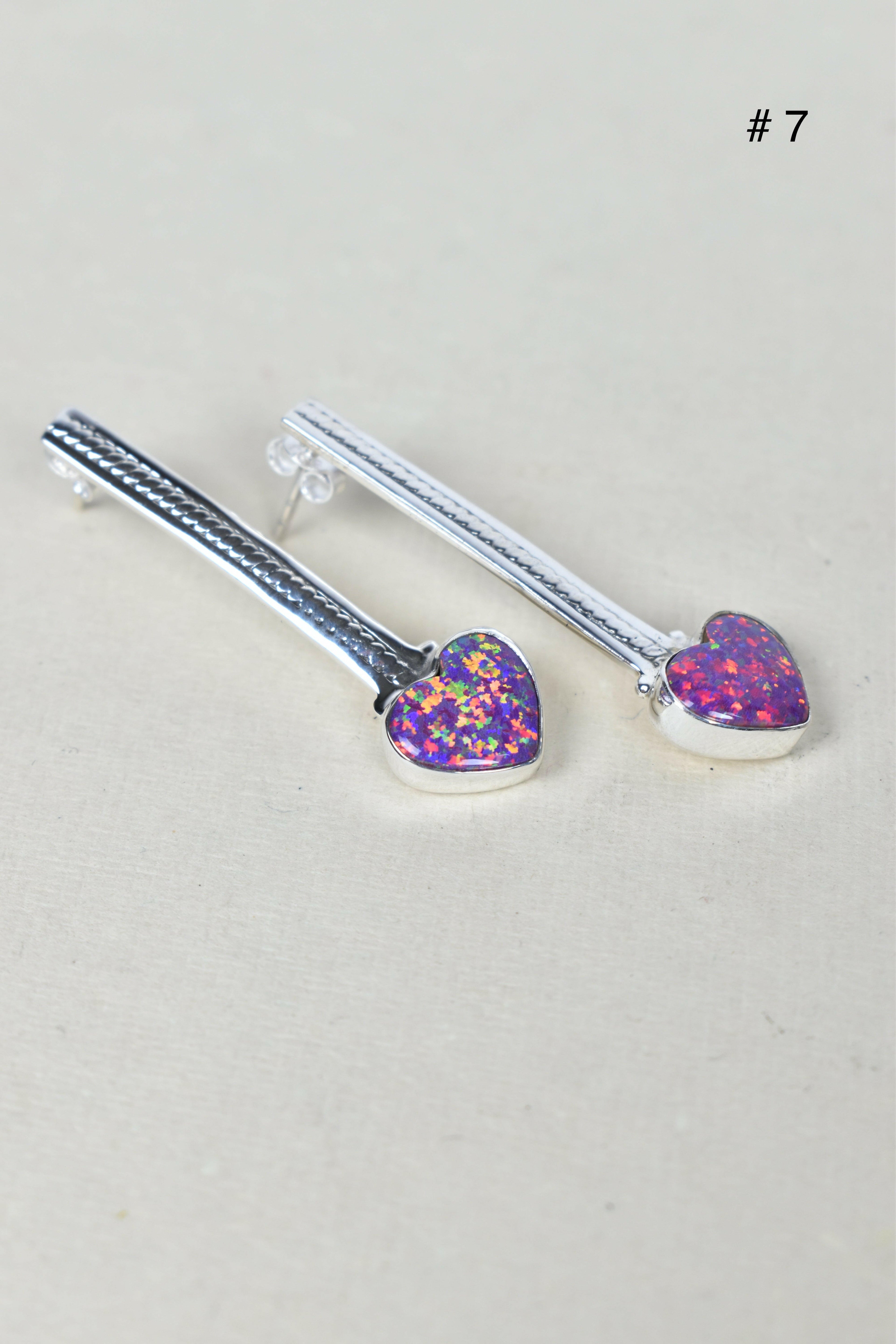Silver Solitaire Bar Earrings-Drop Earrings-Krush Kandy, Women's Online Fashion Boutique Located in Phoenix, Arizona (Scottsdale Area)