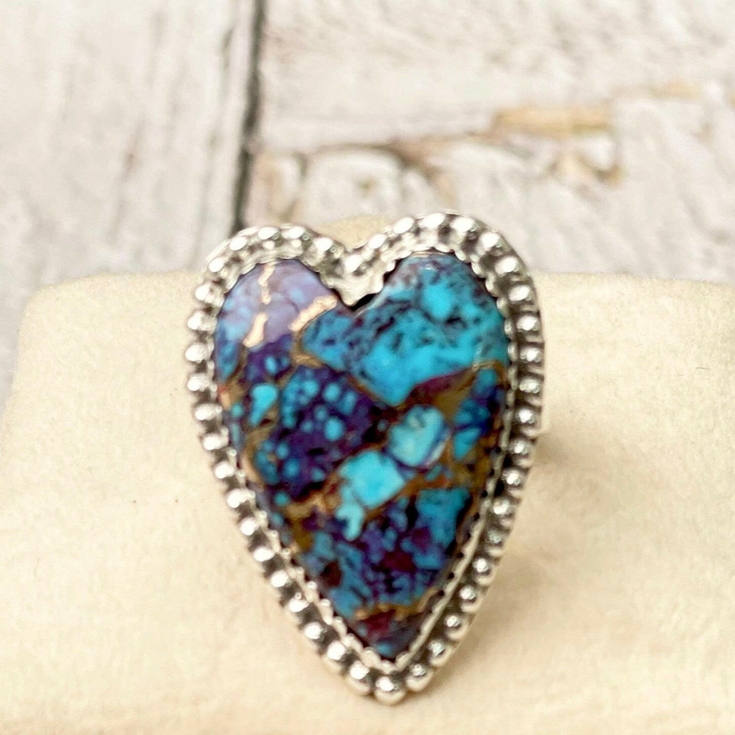 Long Heart Sterling Silver Ring-Statement Rings-Krush Kandy, Women's Online Fashion Boutique Located in Phoenix, Arizona (Scottsdale Area)