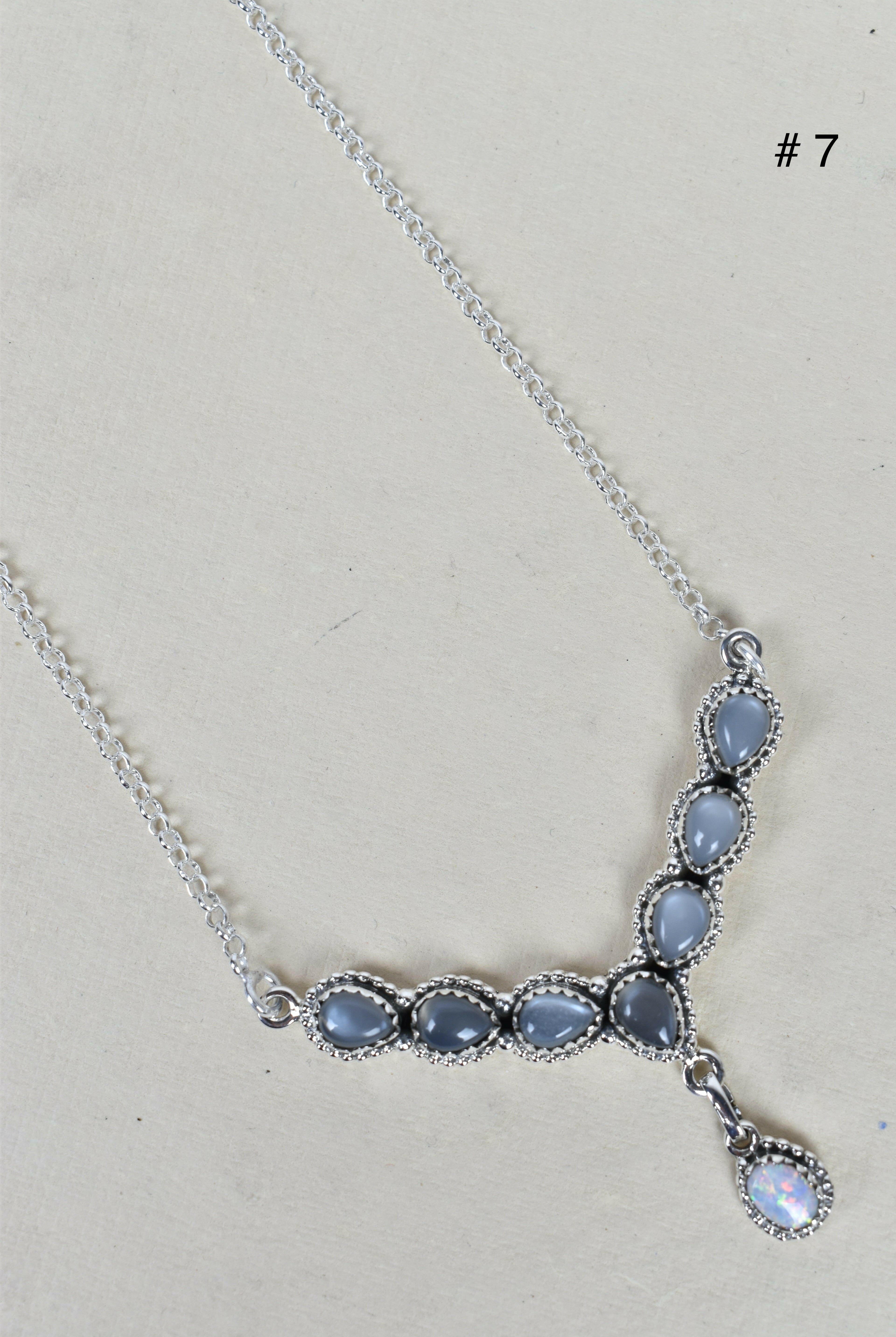 Y Knot Sterling Silver Necklace-Lariat and Y Necklaces-Krush Kandy, Women's Online Fashion Boutique Located in Phoenix, Arizona (Scottsdale Area)