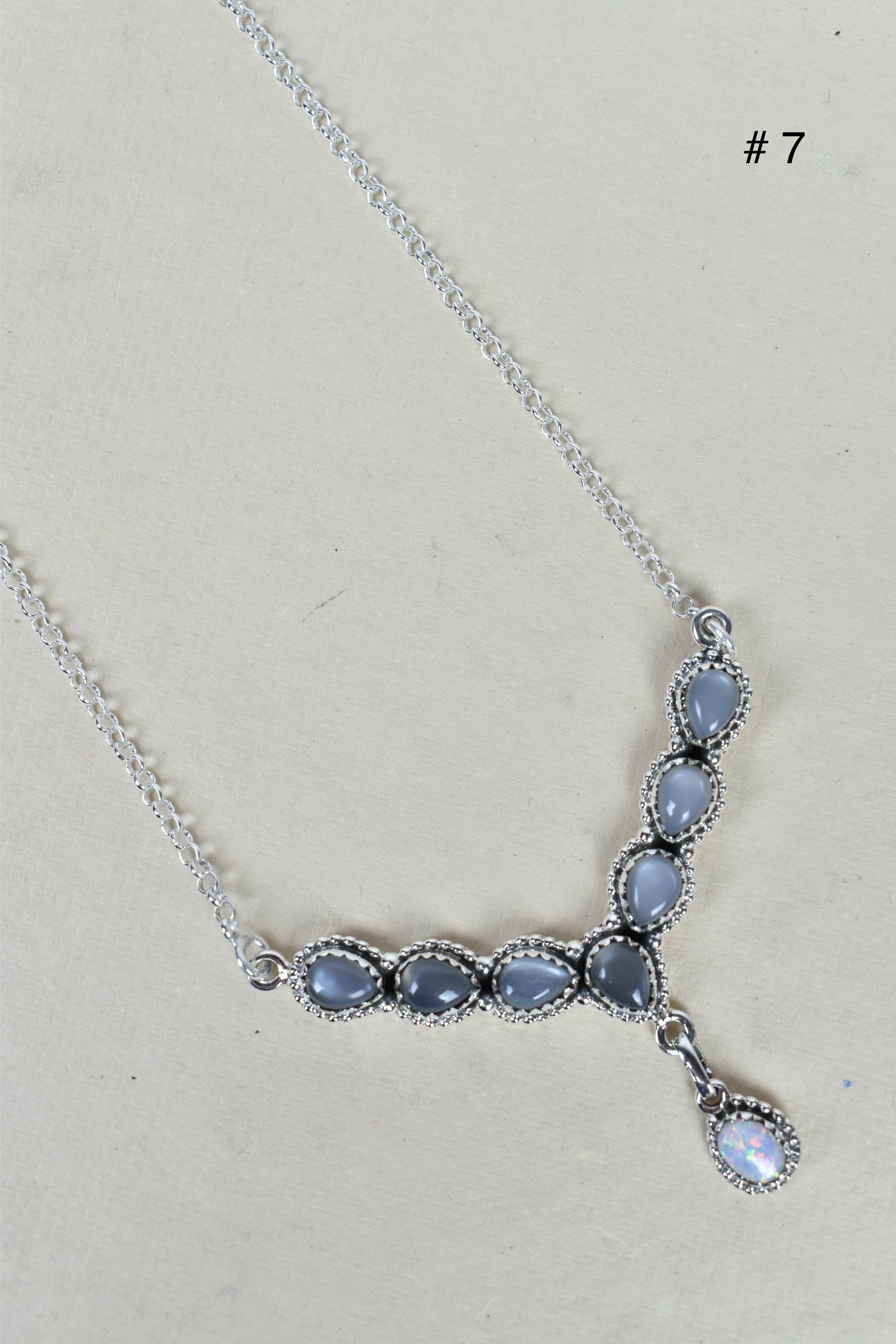 Y Knot Sterling Silver Necklace-Lariat and Y Necklaces-Krush Kandy, Women's Online Fashion Boutique Located in Phoenix, Arizona (Scottsdale Area)