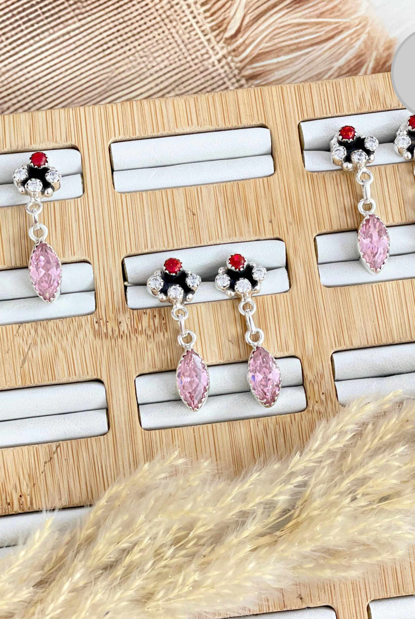 Touch Of Your Love Crystal Stone Drop Earrings-Stud Earrings-Krush Kandy, Women's Online Fashion Boutique Located in Phoenix, Arizona (Scottsdale Area)
