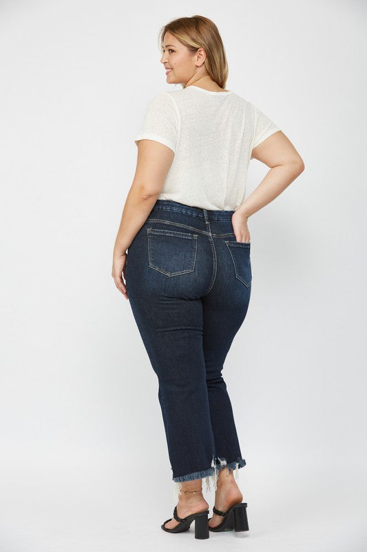 High Rise Crop Flare Jeans-Denim-Krush Kandy, Women's Online Fashion Boutique Located in Phoenix, Arizona (Scottsdale Area)