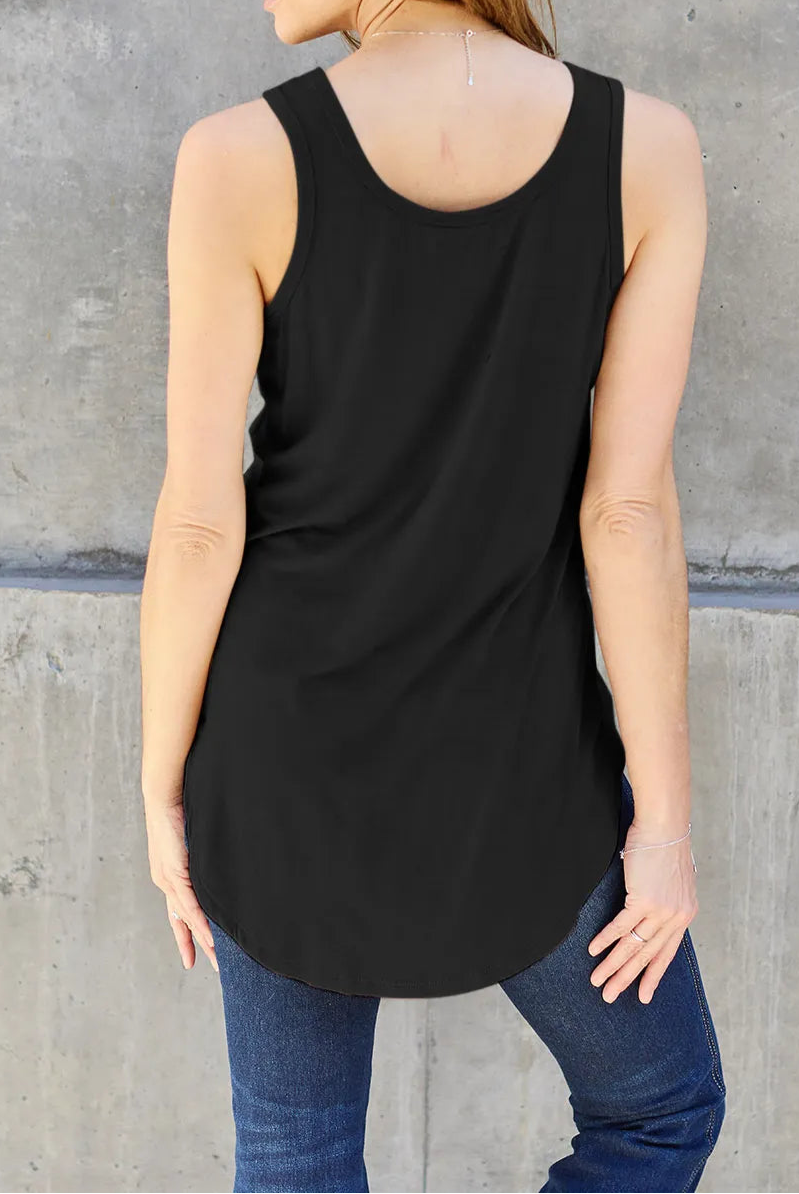 Basic Bae Full Size Round Neck Curved Hem Tank-Tops-Krush Kandy, Women's Online Fashion Boutique Located in Phoenix, Arizona (Scottsdale Area)