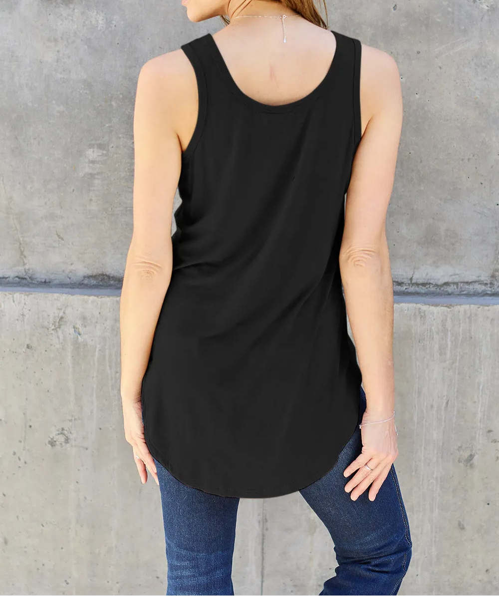 Basic Bae Full Size Round Neck Curved Hem Tank-Tops-Krush Kandy, Women's Online Fashion Boutique Located in Phoenix, Arizona (Scottsdale Area)