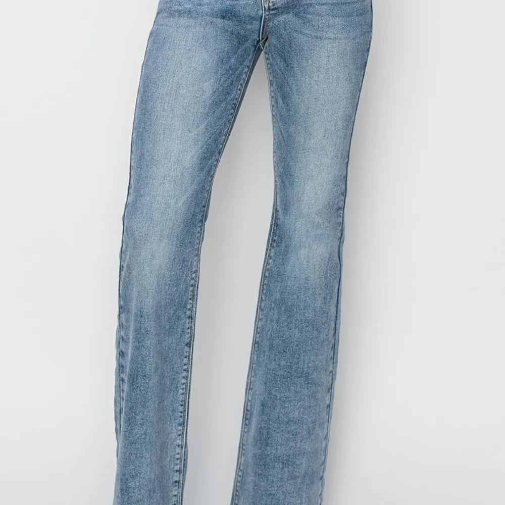 RISEN Full Size Mid Rise Bootcut Jeans-jeans-Krush Kandy, Women's Online Fashion Boutique Located in Phoenix, Arizona (Scottsdale Area)