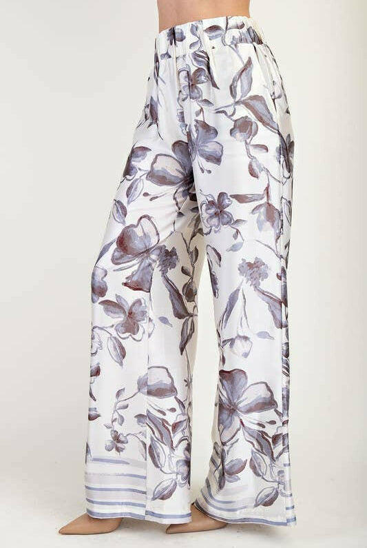 Resort Ready Printed Wide-Leg Pants-Pants-Krush Kandy, Women's Online Fashion Boutique Located in Phoenix, Arizona (Scottsdale Area)