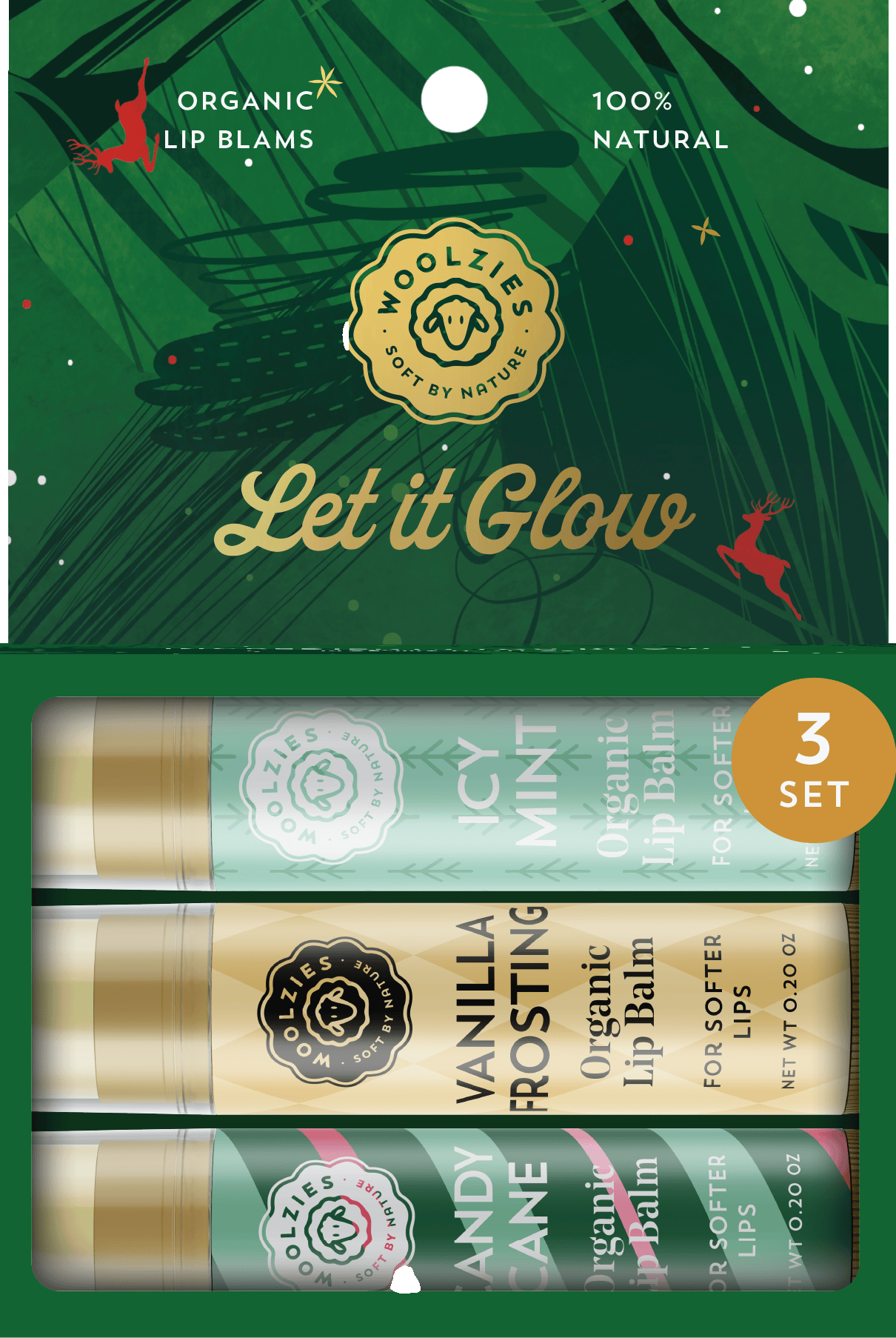 Let it Glow Lip Balm Set Of 3-Accessories-Krush Kandy, Women's Online Fashion Boutique Located in Phoenix, Arizona (Scottsdale Area)