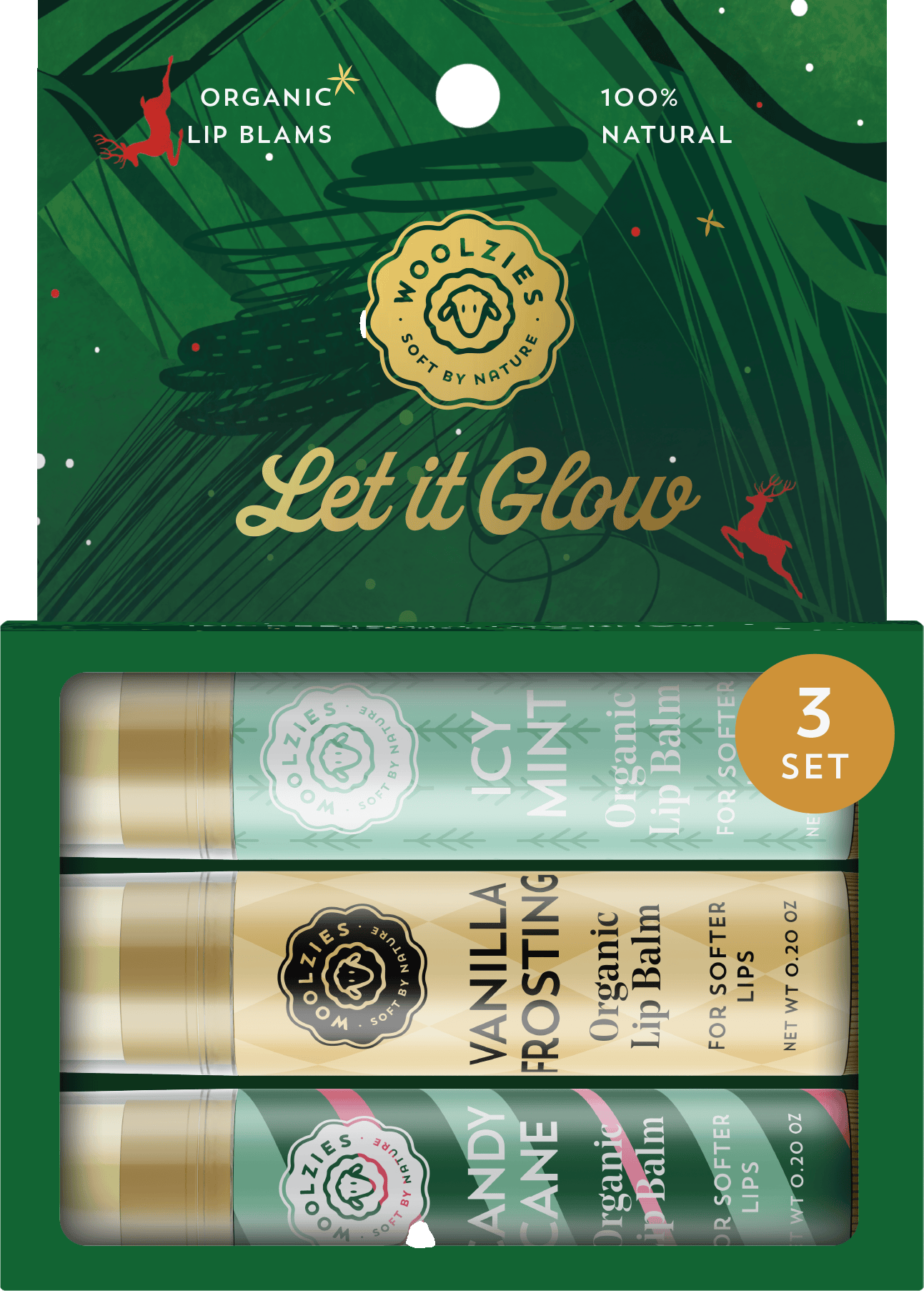 Let it Glow Lip Balm Set Of 3-Accessories-Krush Kandy, Women's Online Fashion Boutique Located in Phoenix, Arizona (Scottsdale Area)