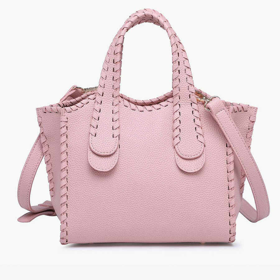 Marla Whipstitch Satchel Tote Bag-handbags-Krush Kandy, Women's Online Fashion Boutique Located in Phoenix, Arizona (Scottsdale Area)