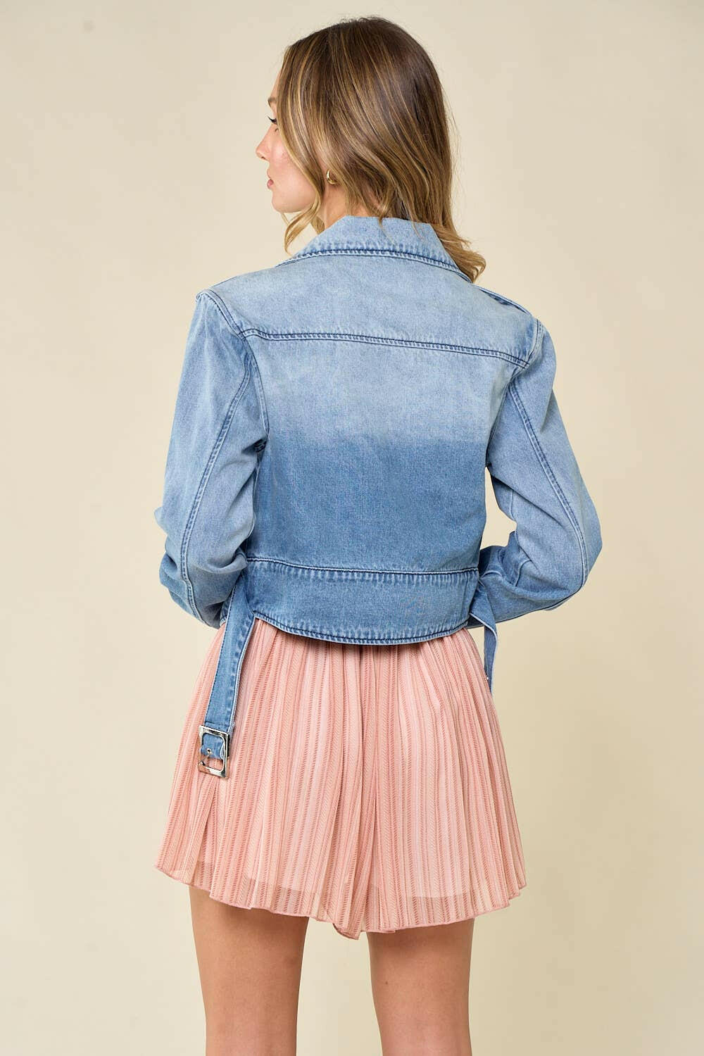 Rebel Heart Denim Moto Jacket-Jackets-Krush Kandy, Women's Online Fashion Boutique Located in Phoenix, Arizona (Scottsdale Area)