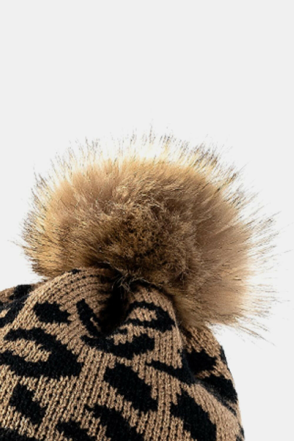 Leopard Pom-Pom Cuffed Beanie-Krush Kandy, Women's Online Fashion Boutique Located in Phoenix, Arizona (Scottsdale Area)