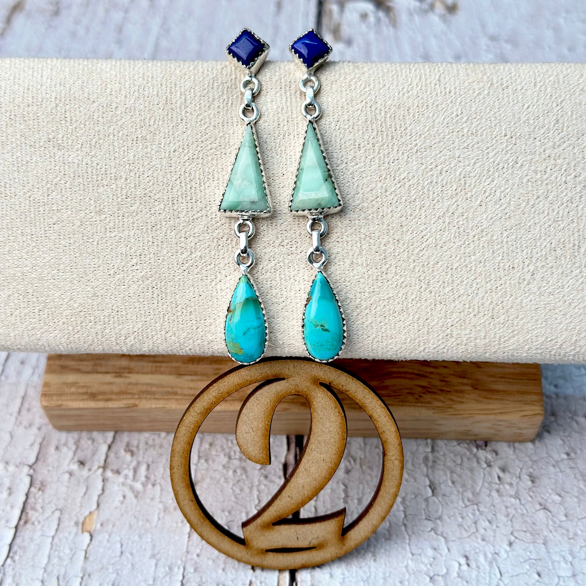 Paloma's Multi Stone Earrings-Earrings-Krush Kandy, Women's Online Fashion Boutique Located in Phoenix, Arizona (Scottsdale Area)